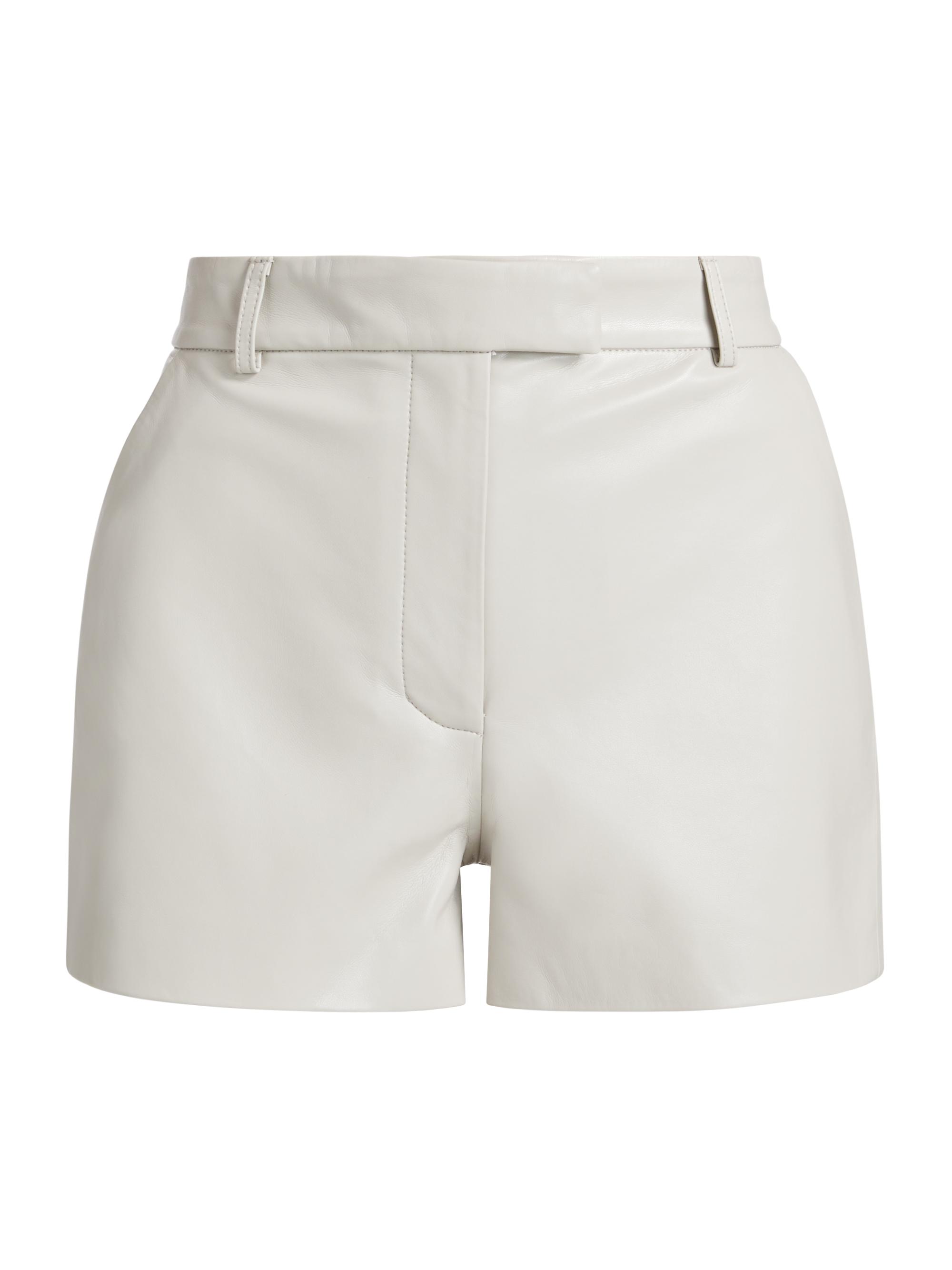 Lamarque Women's Kaldie Leather-Blend Shorts - Dove