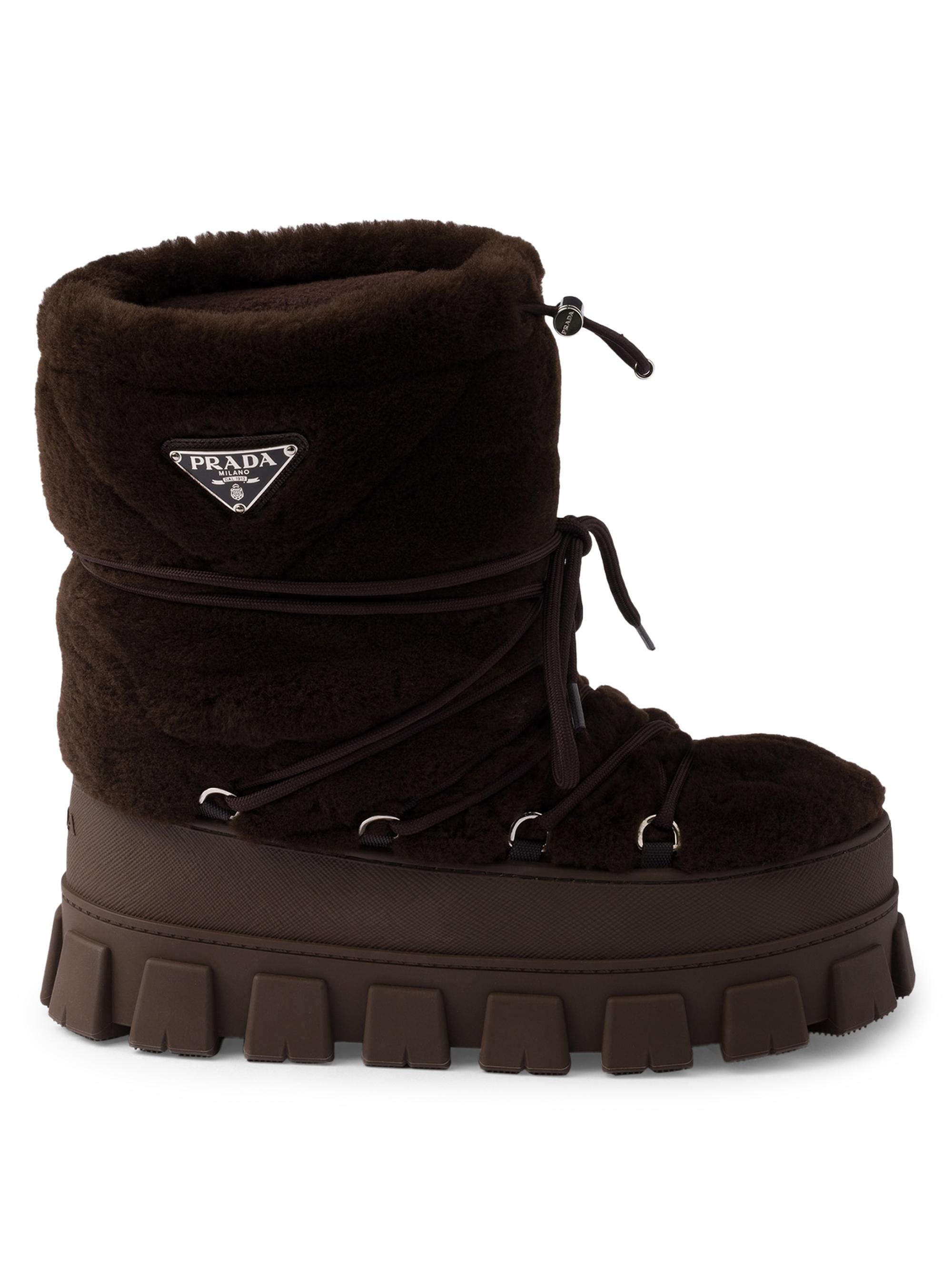 Prada Re-Nylon Gabardine Apres-Ski Boots | Saks Fifth Avenue