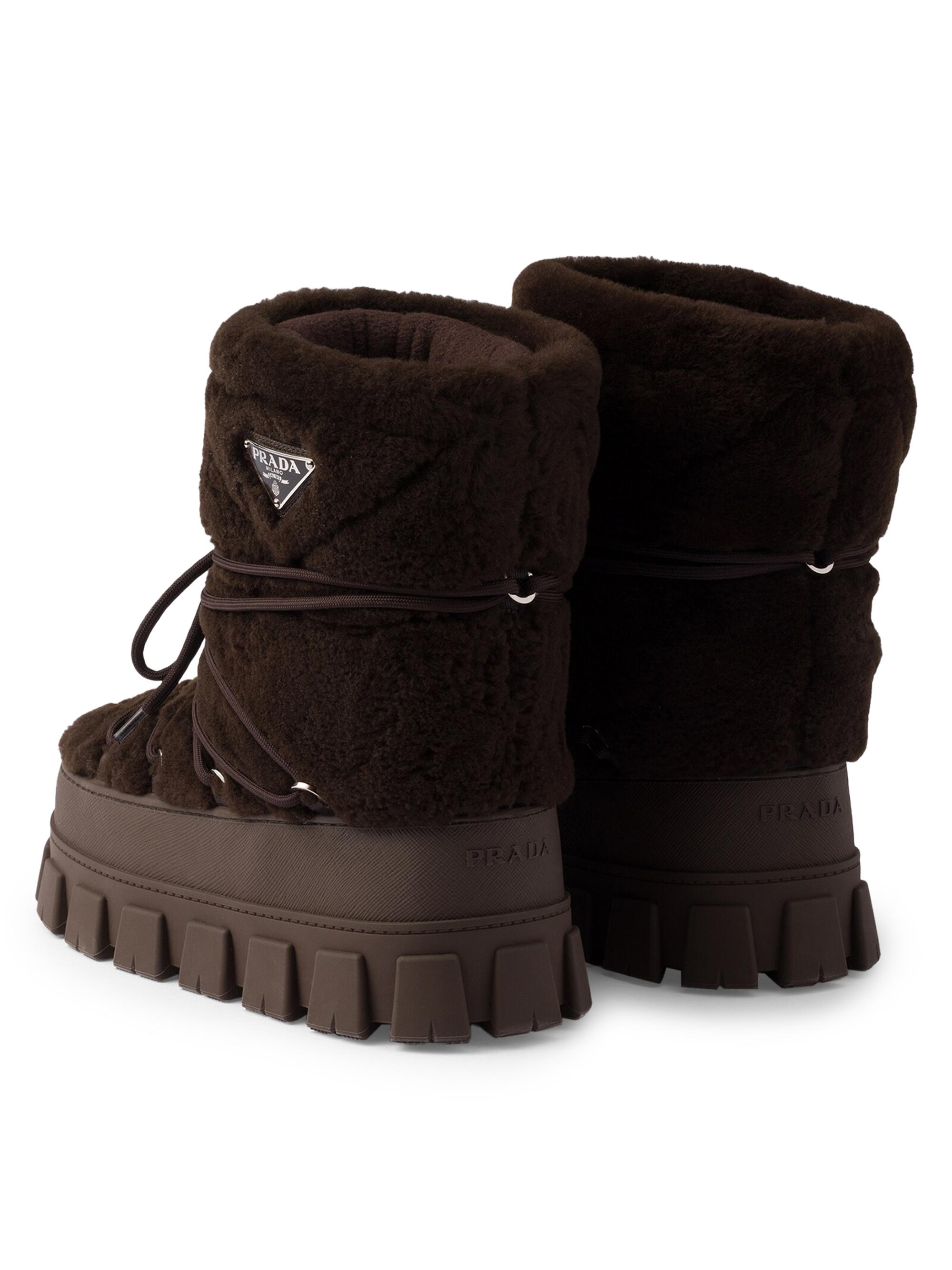Prada Shearling Après Ski Booties | Saks Fifth Avenue