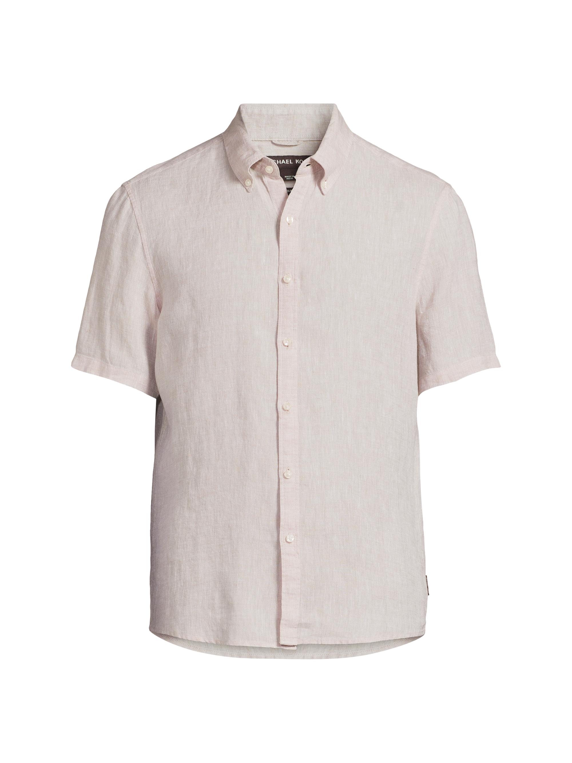 Michael Kors Men's Linen Button-Front Shirt - Dune