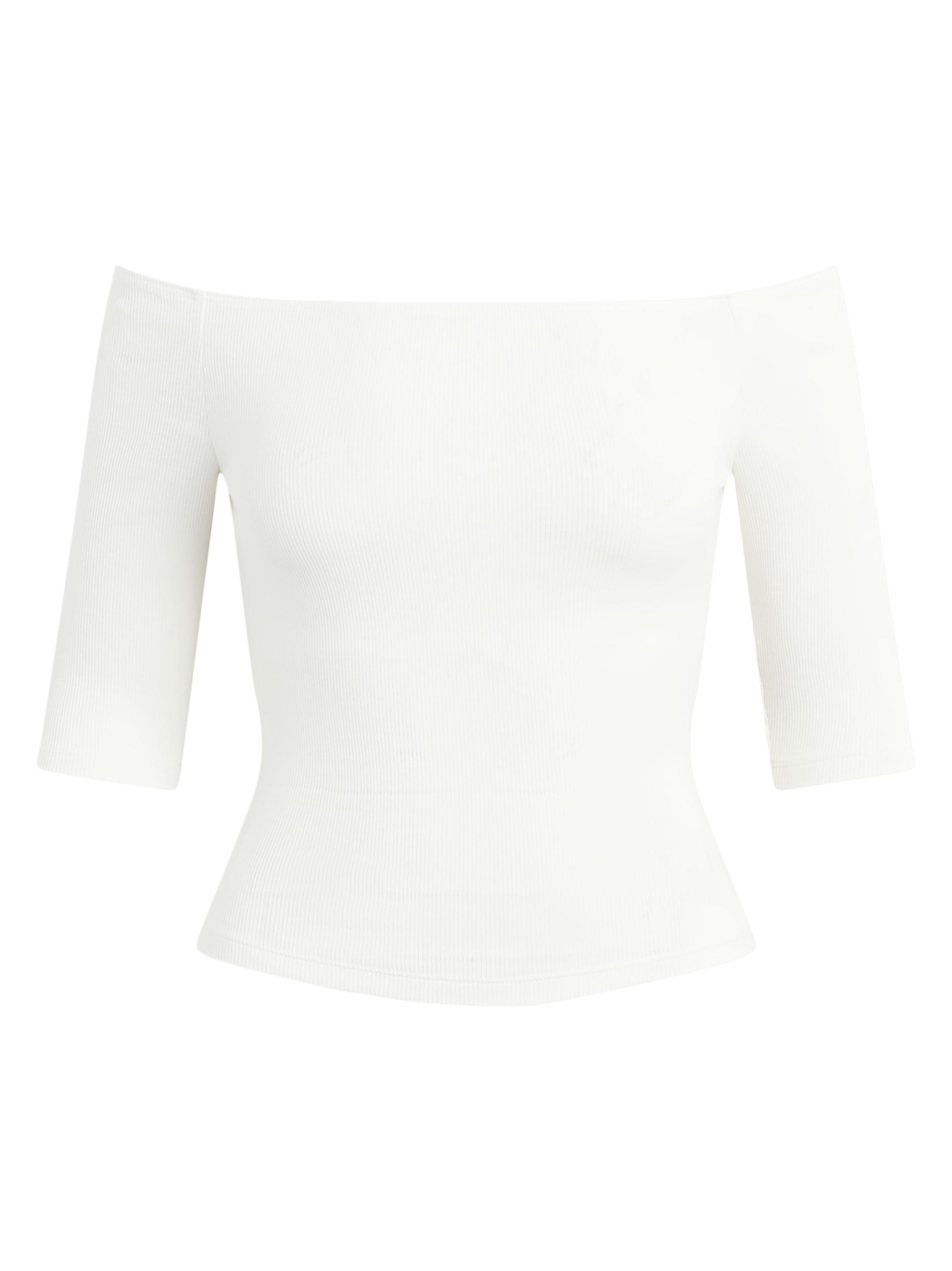 Joe's Jeans Women's The Laur Off The Shoulder Top - Ecru