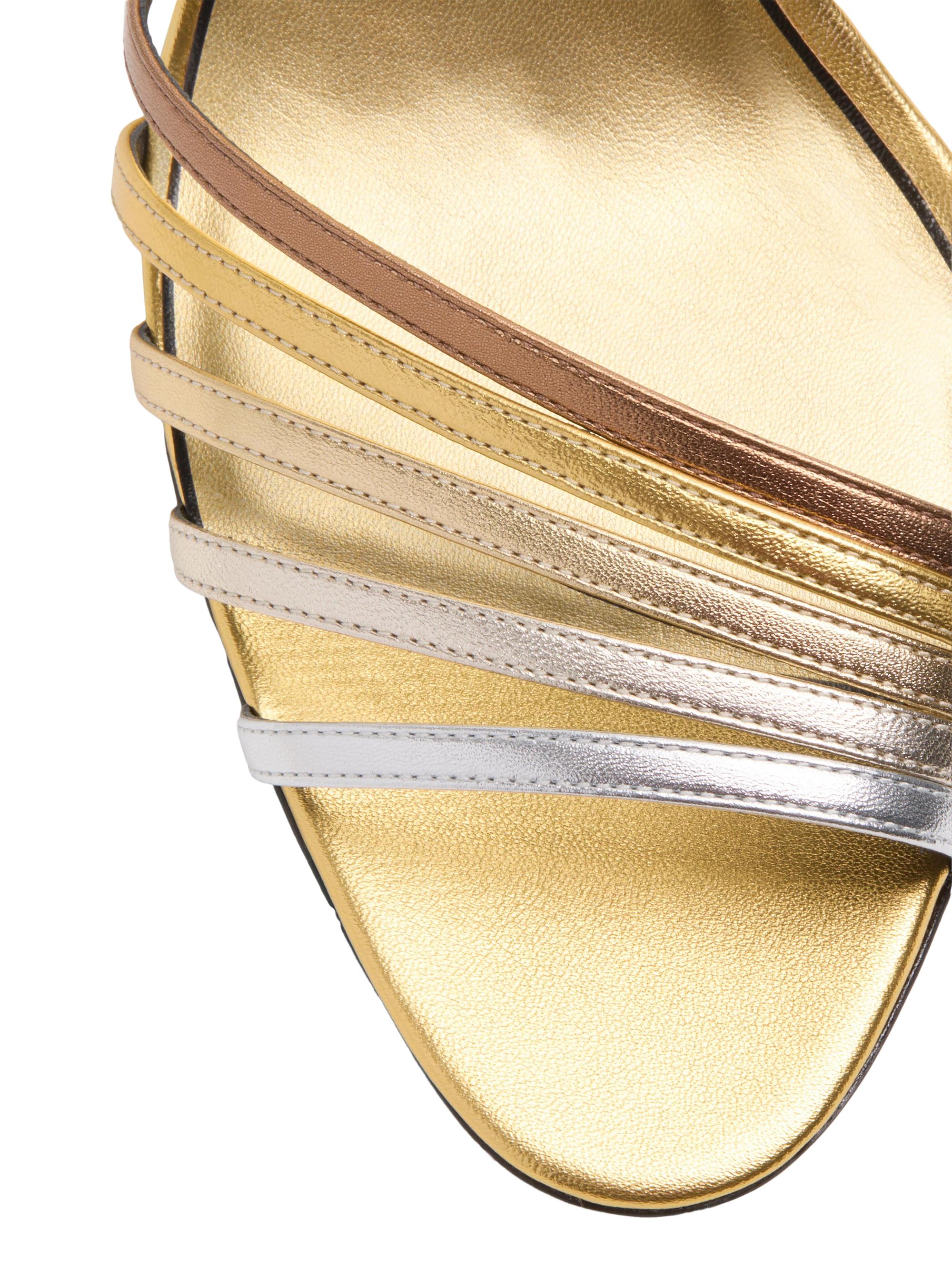 Valentino Garavani Ladycrush 85MM Sandals in Laminated Nappa