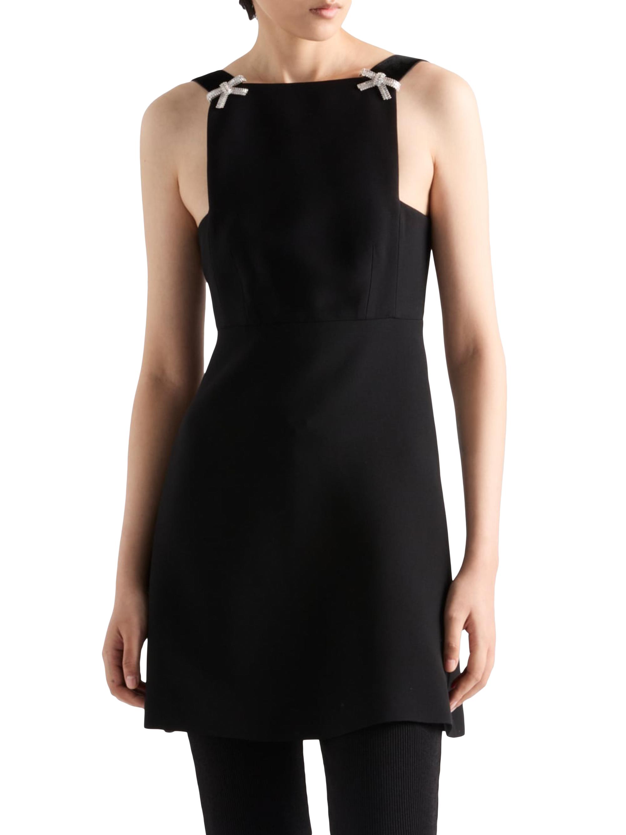 Prada Embroidered Cady Mini Dress | Saks Fifth Avenue