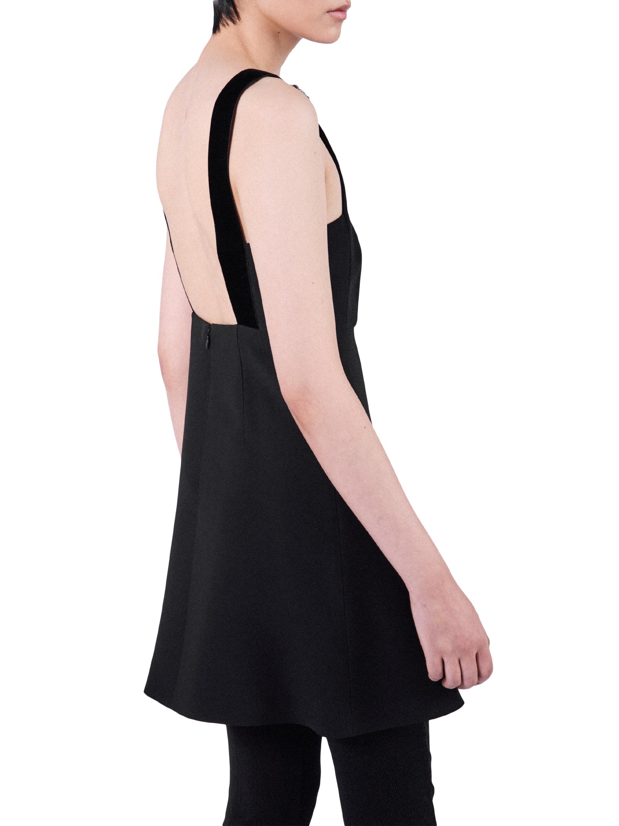 【タグ付き】PRADA ブラック　キャミソール　ミニドレス　ウール　38サイズ Prada Embroidered Cady Mini Dress | Saks Fifth Avenue