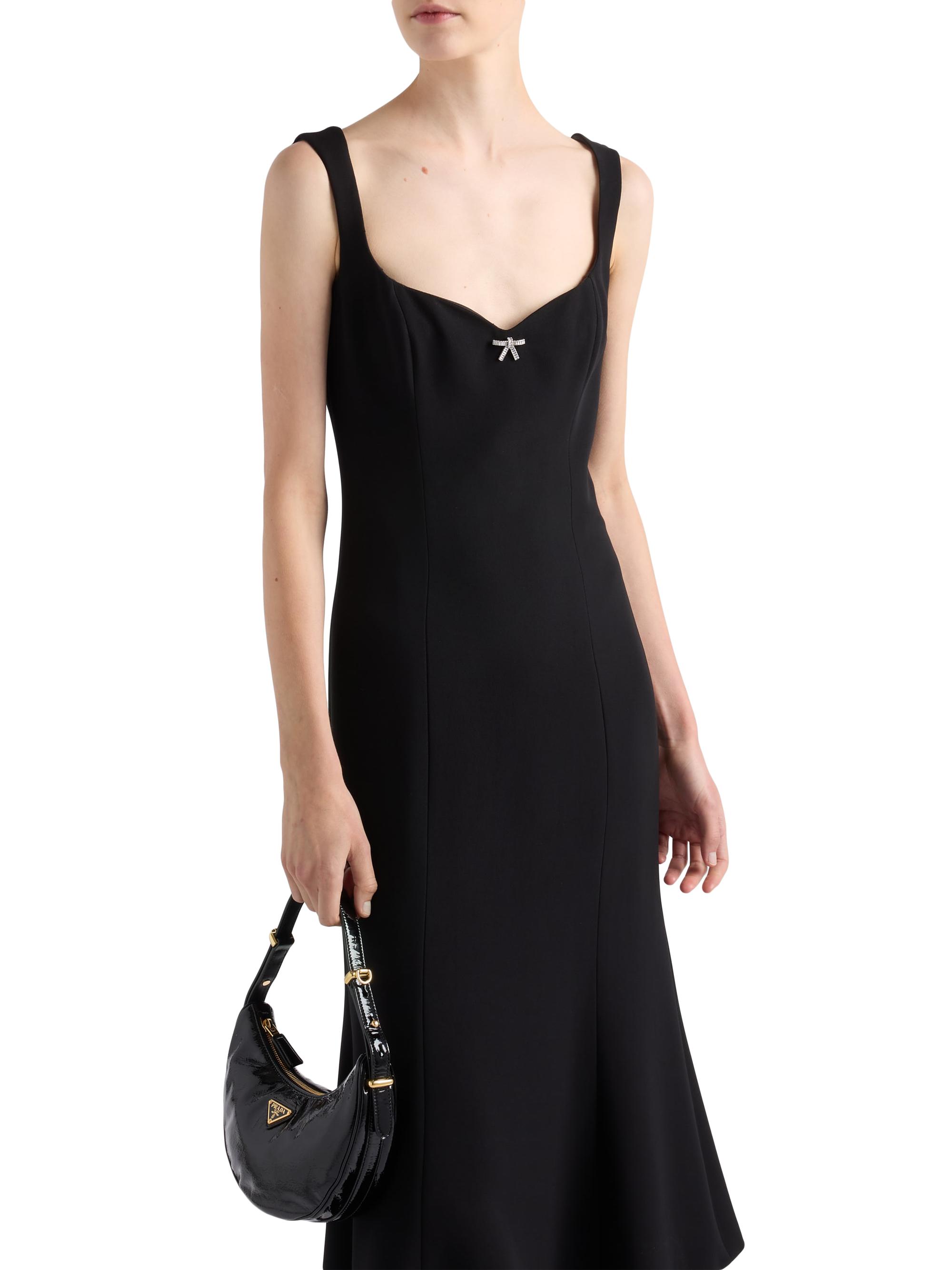 prada embroidered cady mini-dress Venetia Dress - Chanderi Checks & Dots Embroidery