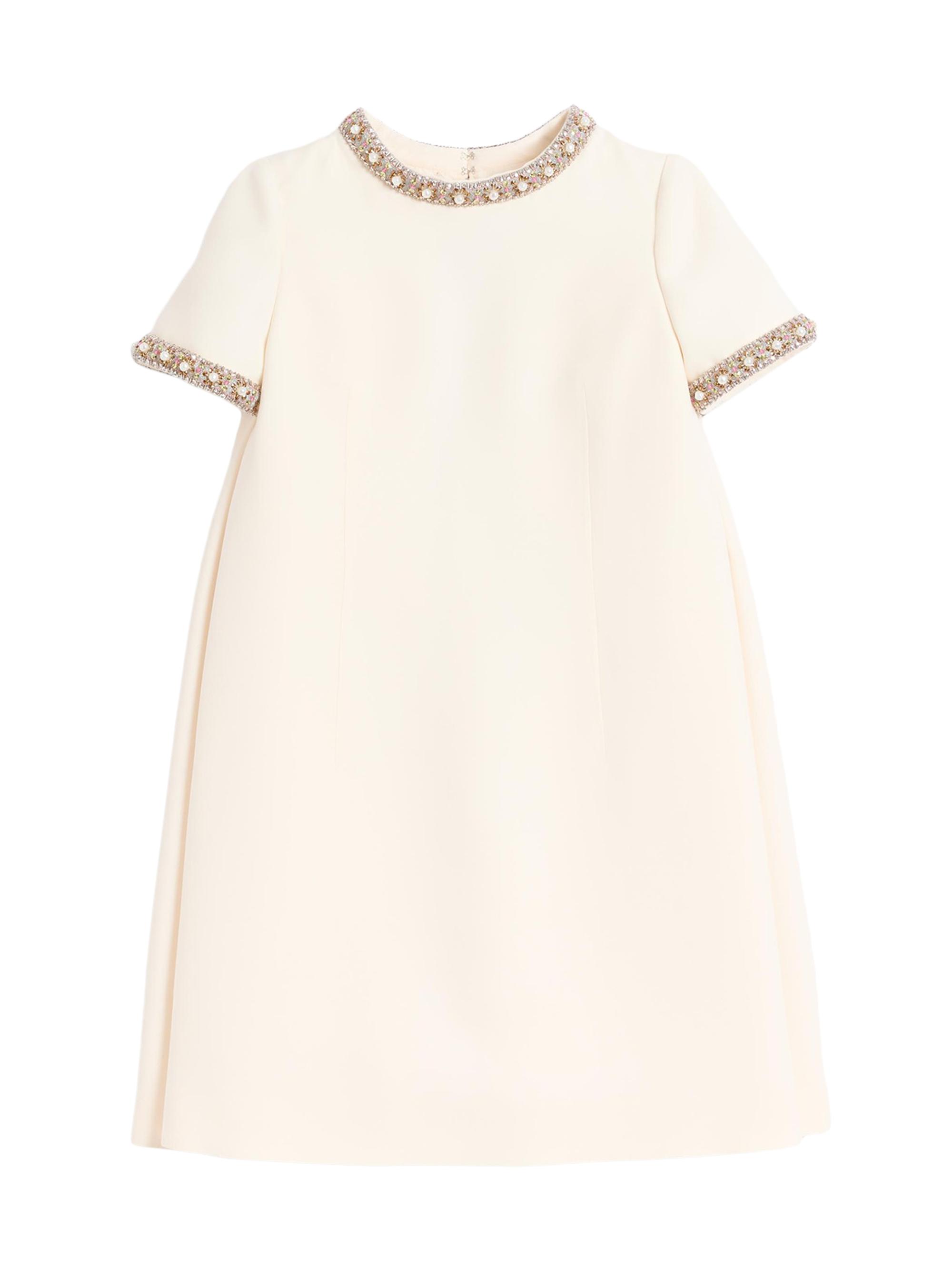 Valentino Garavani Embroidered Crepe Couture Short Dress | Saks