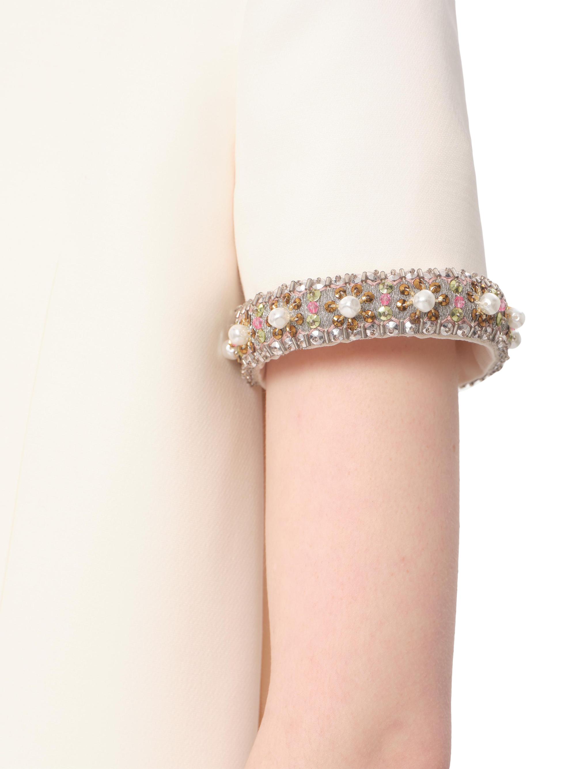 Valentino Garavani Embroidered Crepe Couture Short Dress | Saks