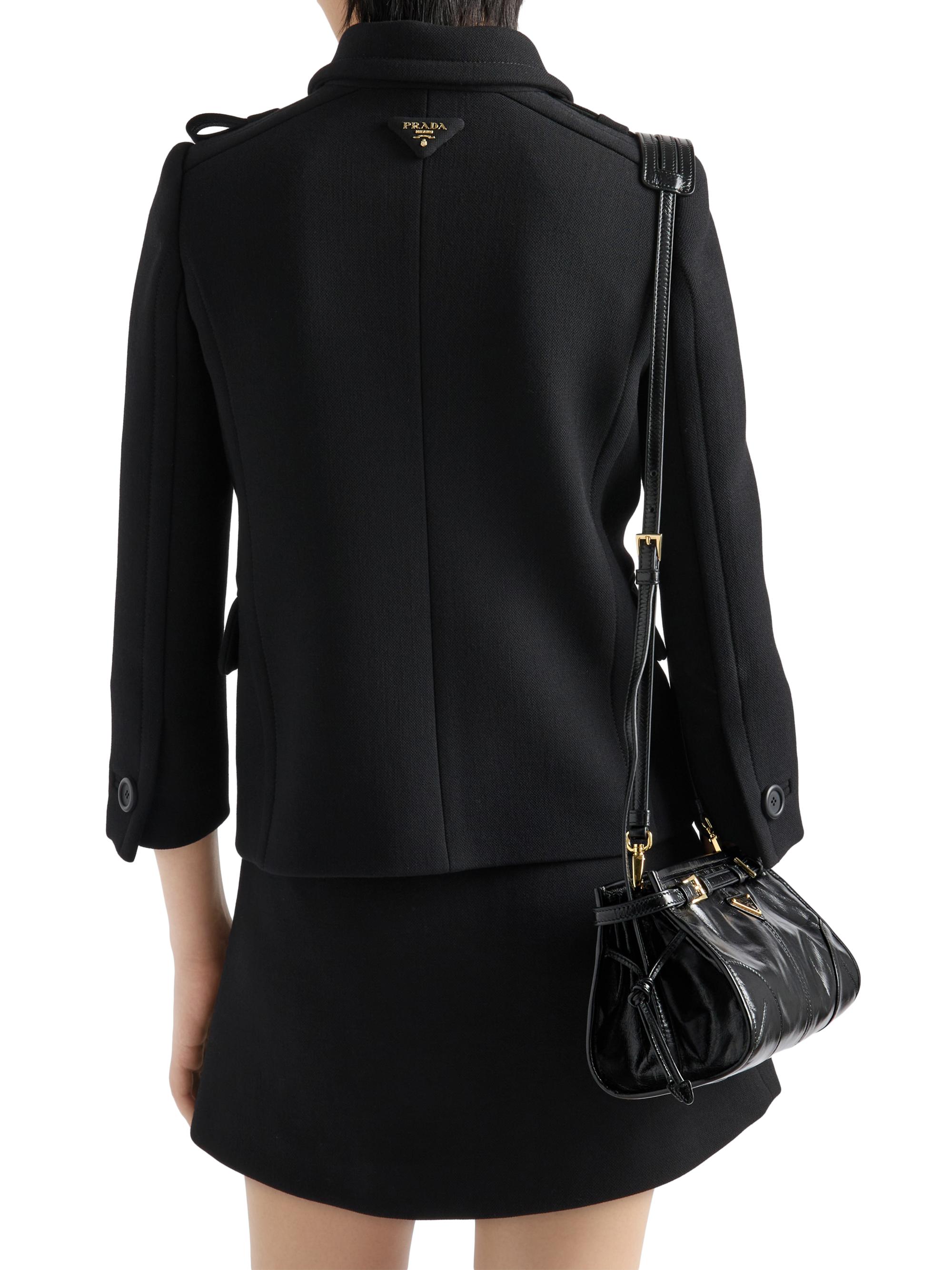 Prada Double Breasted Natte Jacket | Saks Fifth Avenue