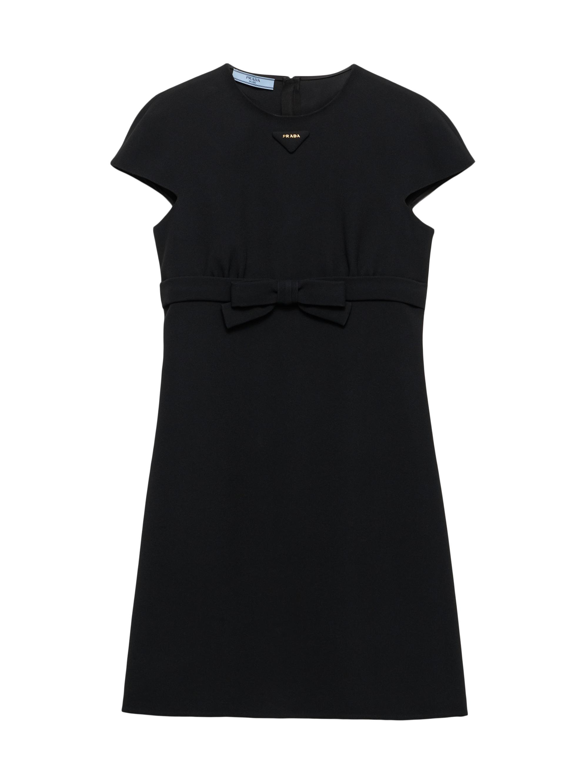 Prada Women's Sablè Compact Short Dress - Black