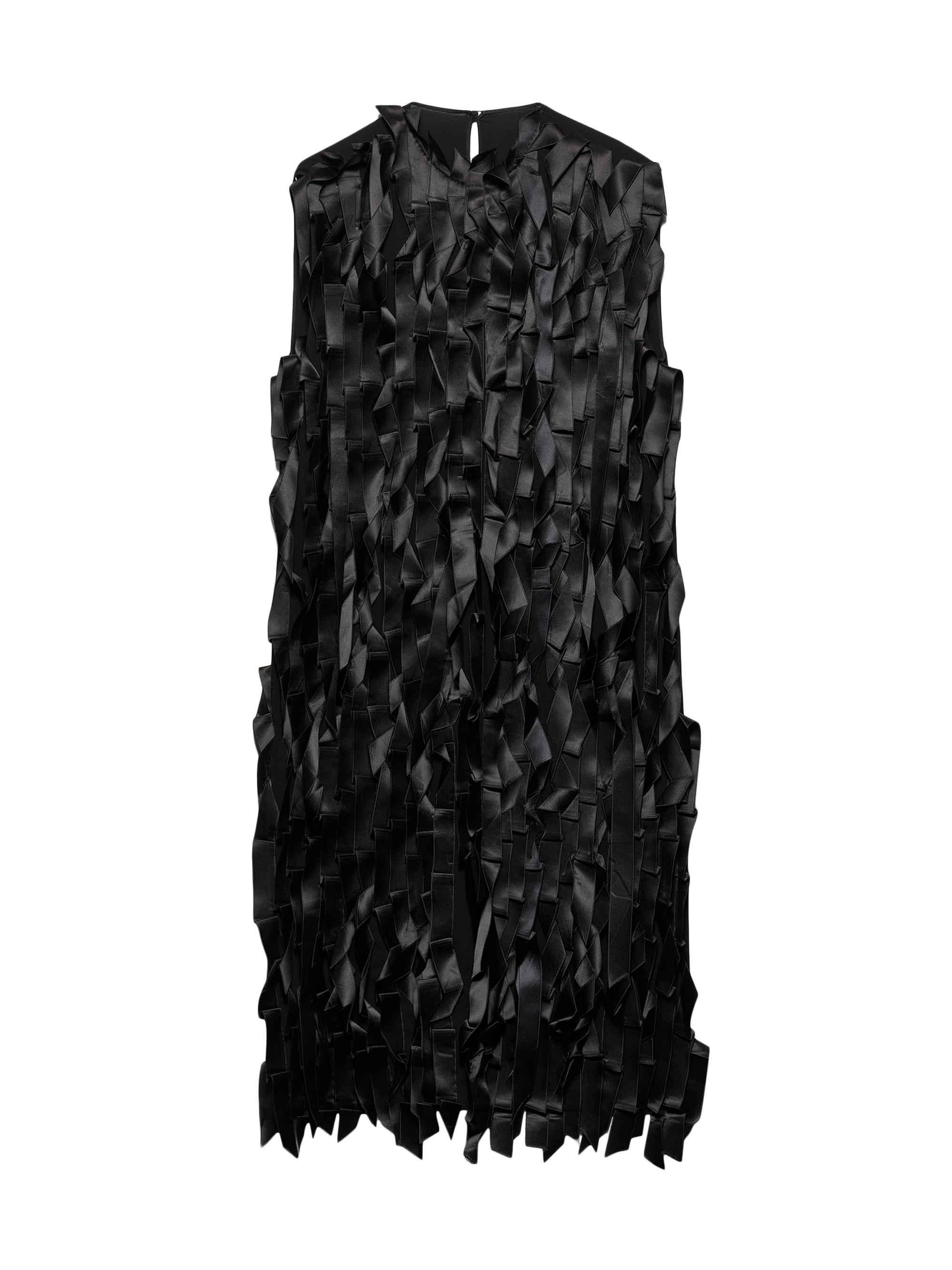 Prada Women's Sablé Dress with Bows - Black