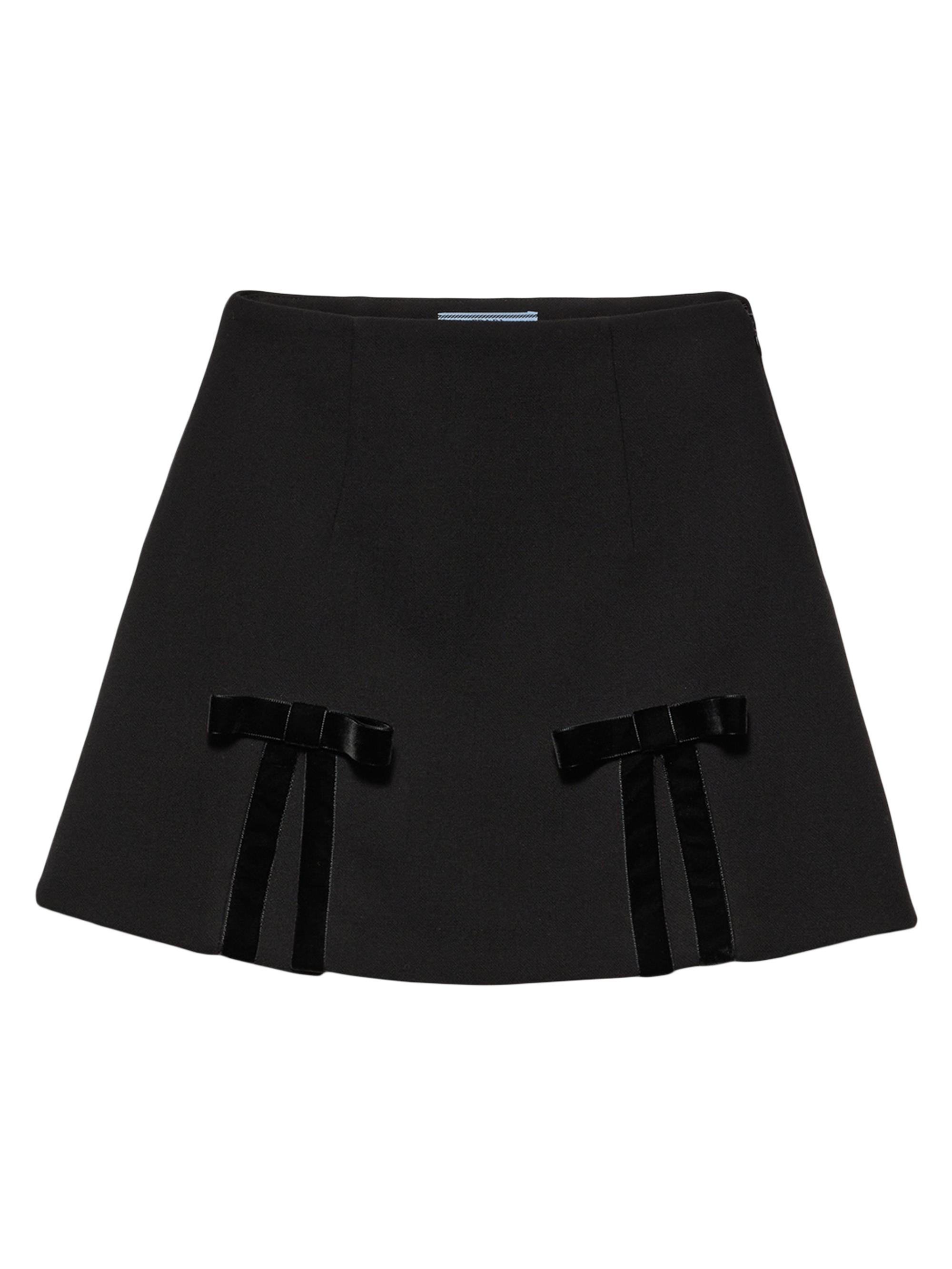Prada Women's Natté Miniskirt - Black