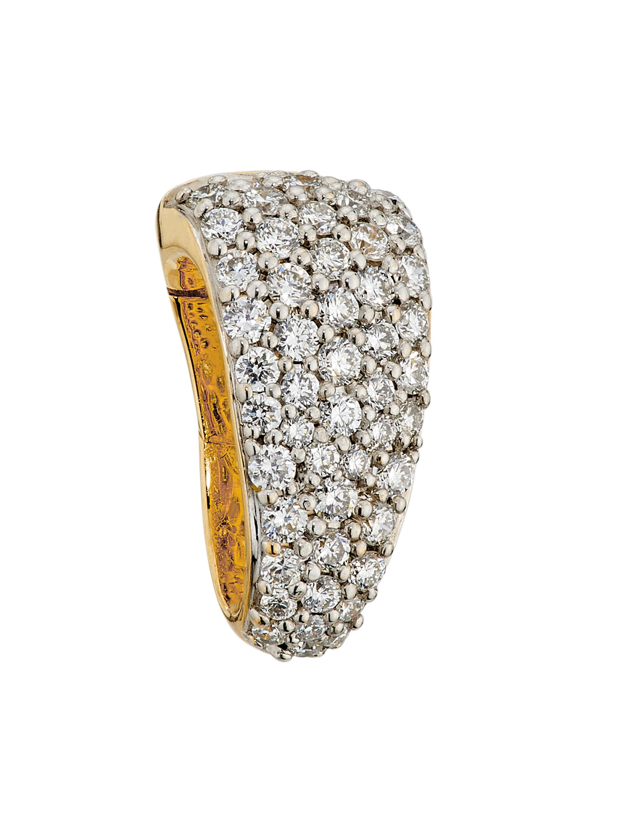 Foundrae Women's 18K Yellow Gold & 0.27 TCW Diamond  Bail - White Gold