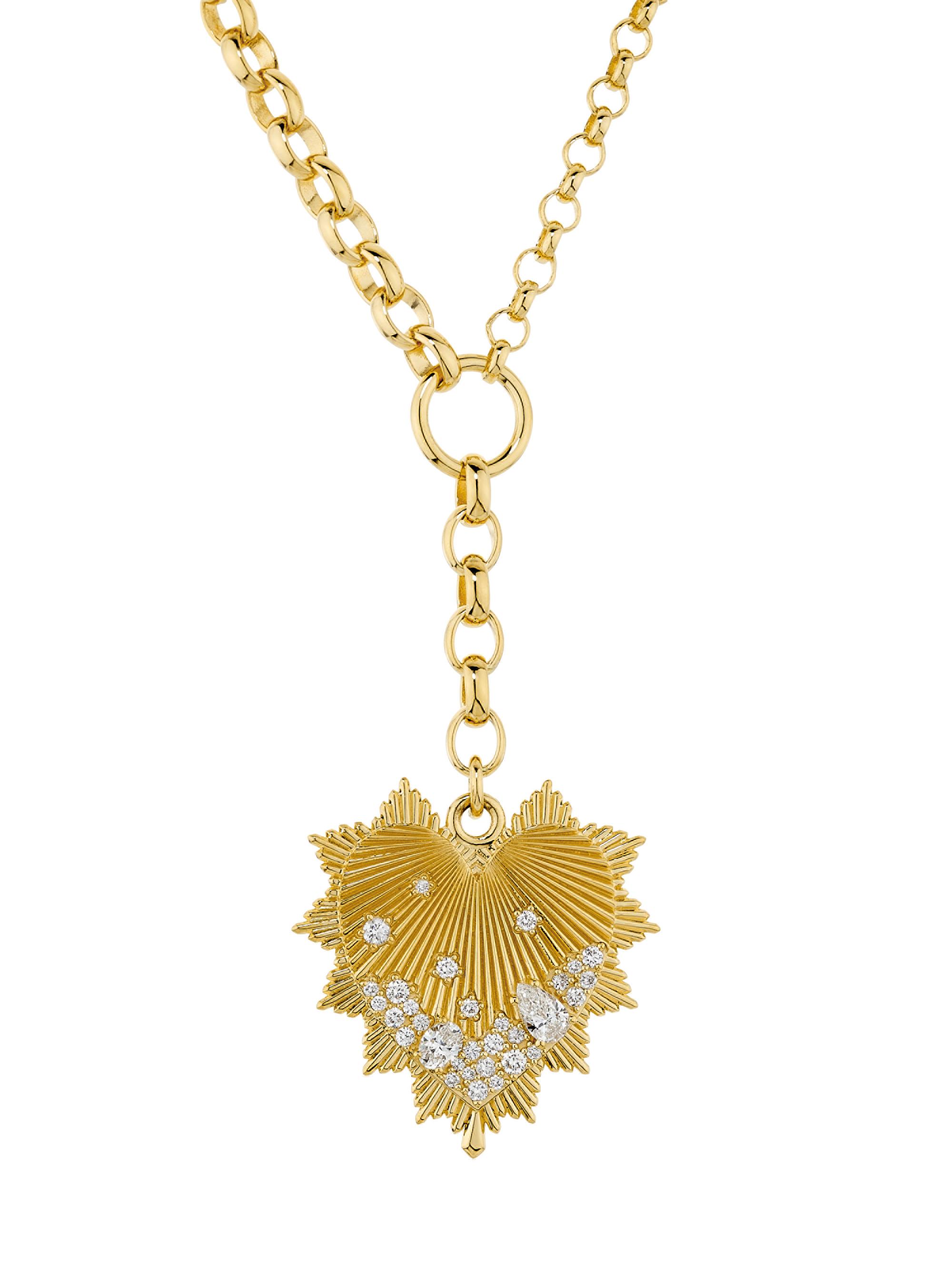 Foundrae Women's 18K Yellow Gold & 0.82 TCW Diamond Heart Pendant Necklace - Yellow Gold