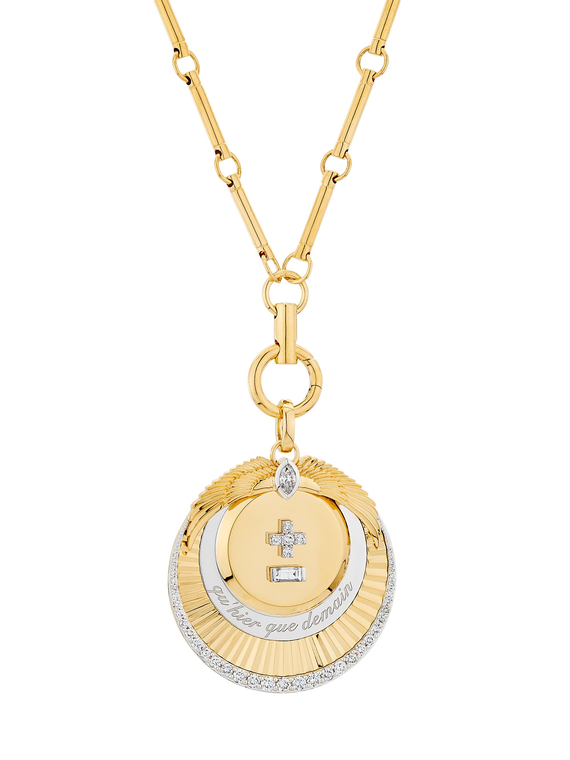 Vivacity 18K Yellow Gold & 1.33 TCW Diamond Pendant Necklace