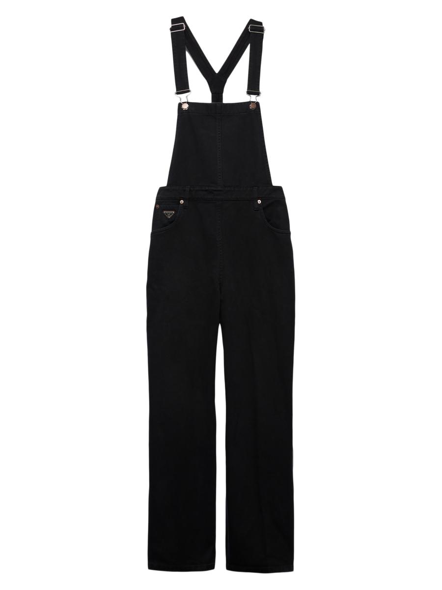 【PRADA】デニム オーバーオール★ブラック★44 Prada Denim Overalls | Saks Fifth Avenue