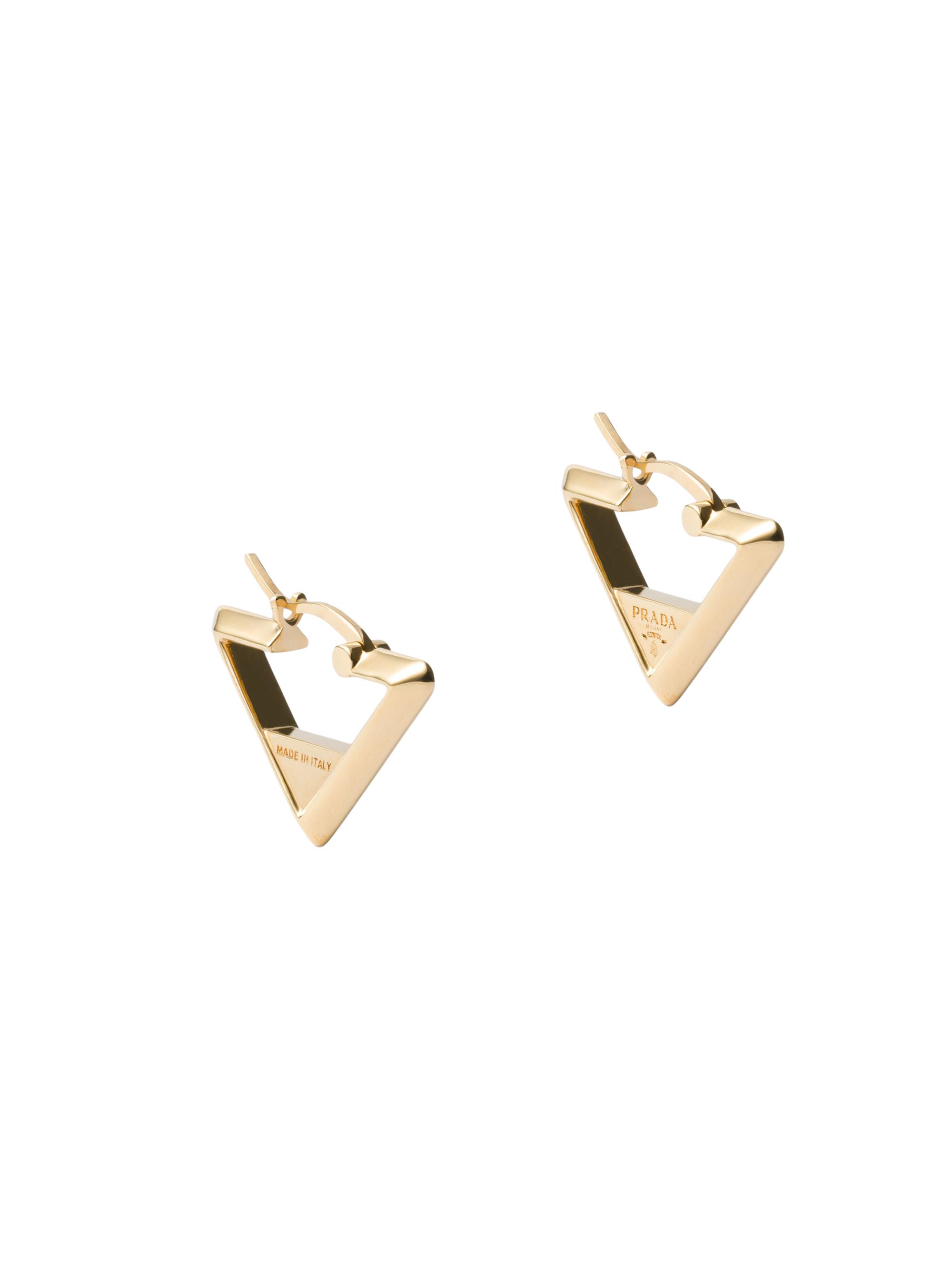 Prada Women's Metal Earrings - Gold
