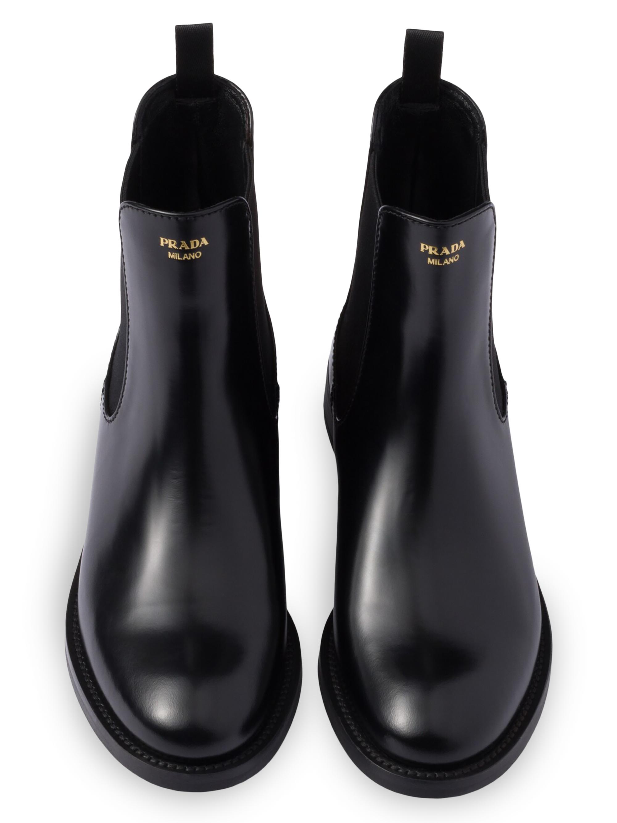 PRADA✨レディースブーツ Black Re-nylon Gabardine Après-ski Boots | PRADA