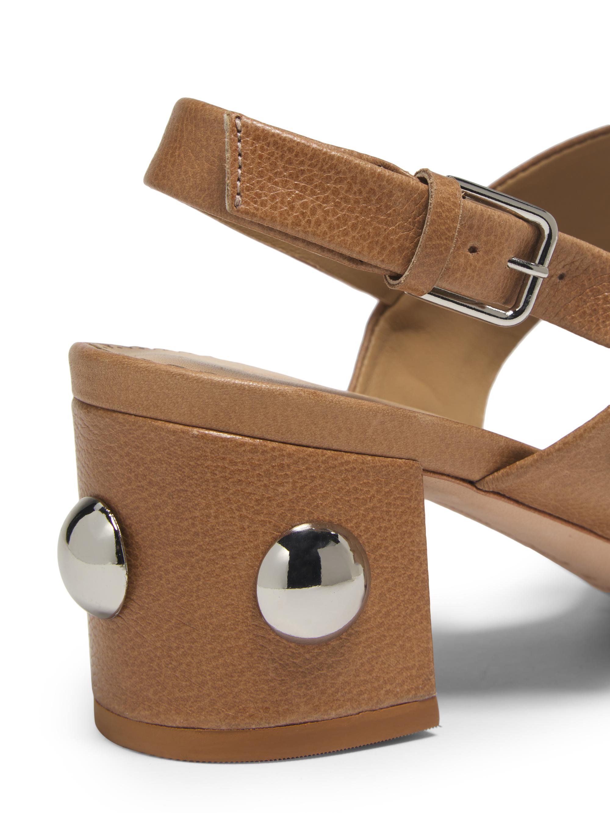 Cinq à Sept Gemma 45MM Studded Leather Block Heel Sandals | Saks