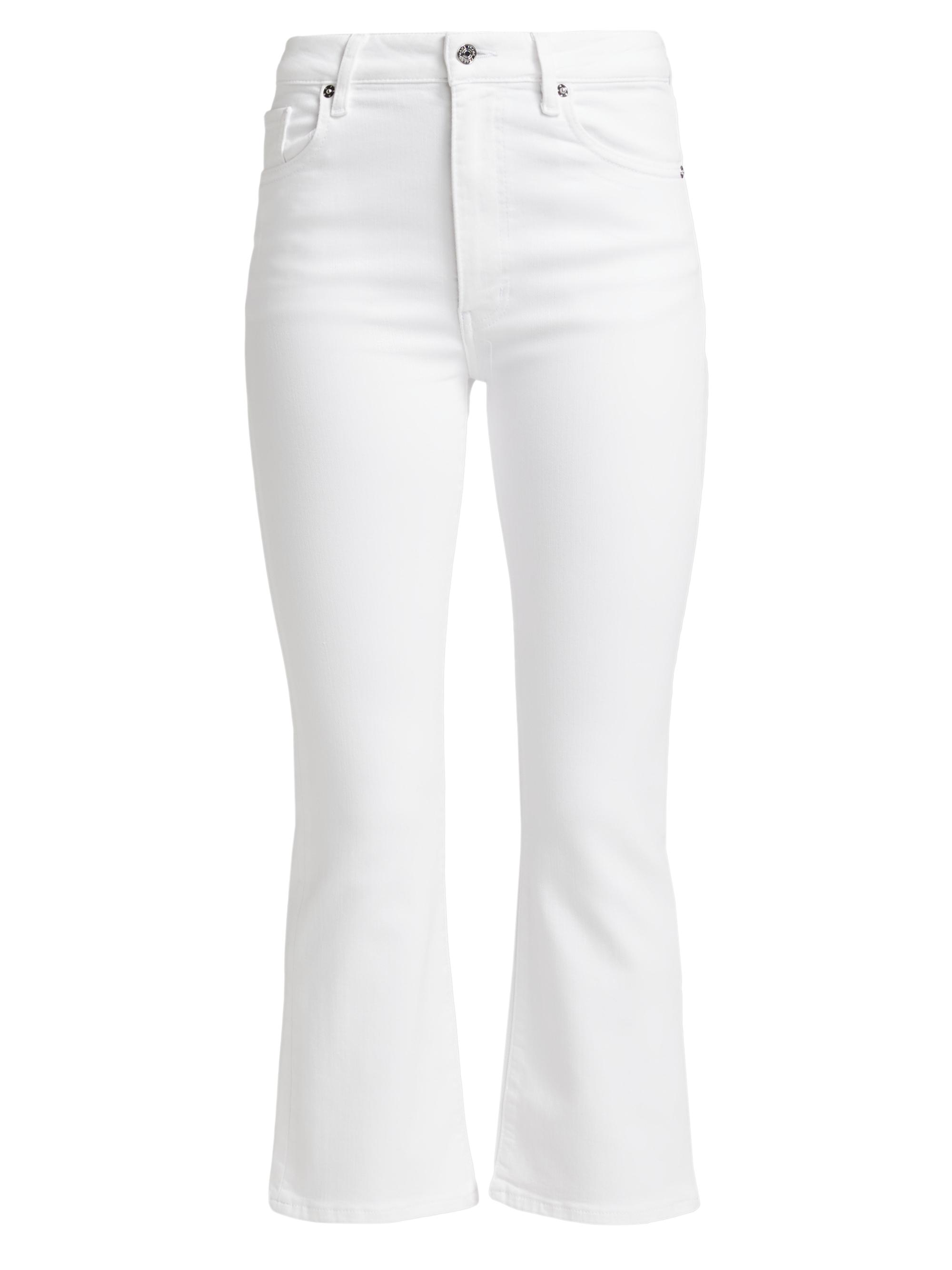 AG Jeans Prima Sateen Mid-Rise Crop Cigarette Pants | Saks Fifth