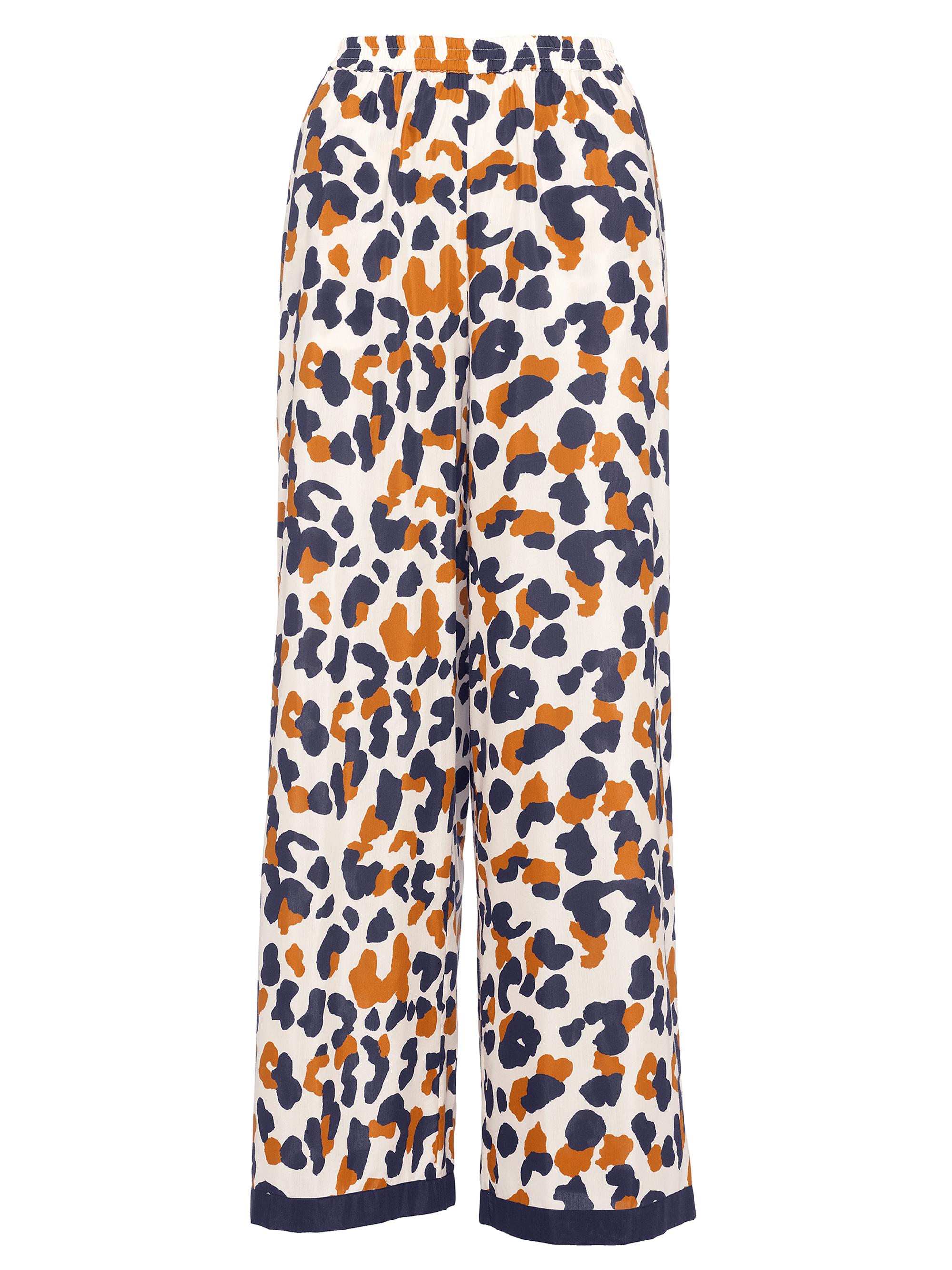 ERES Women's Capitaine Graphic Print Wide-Leg Trousers - Sable Fin
