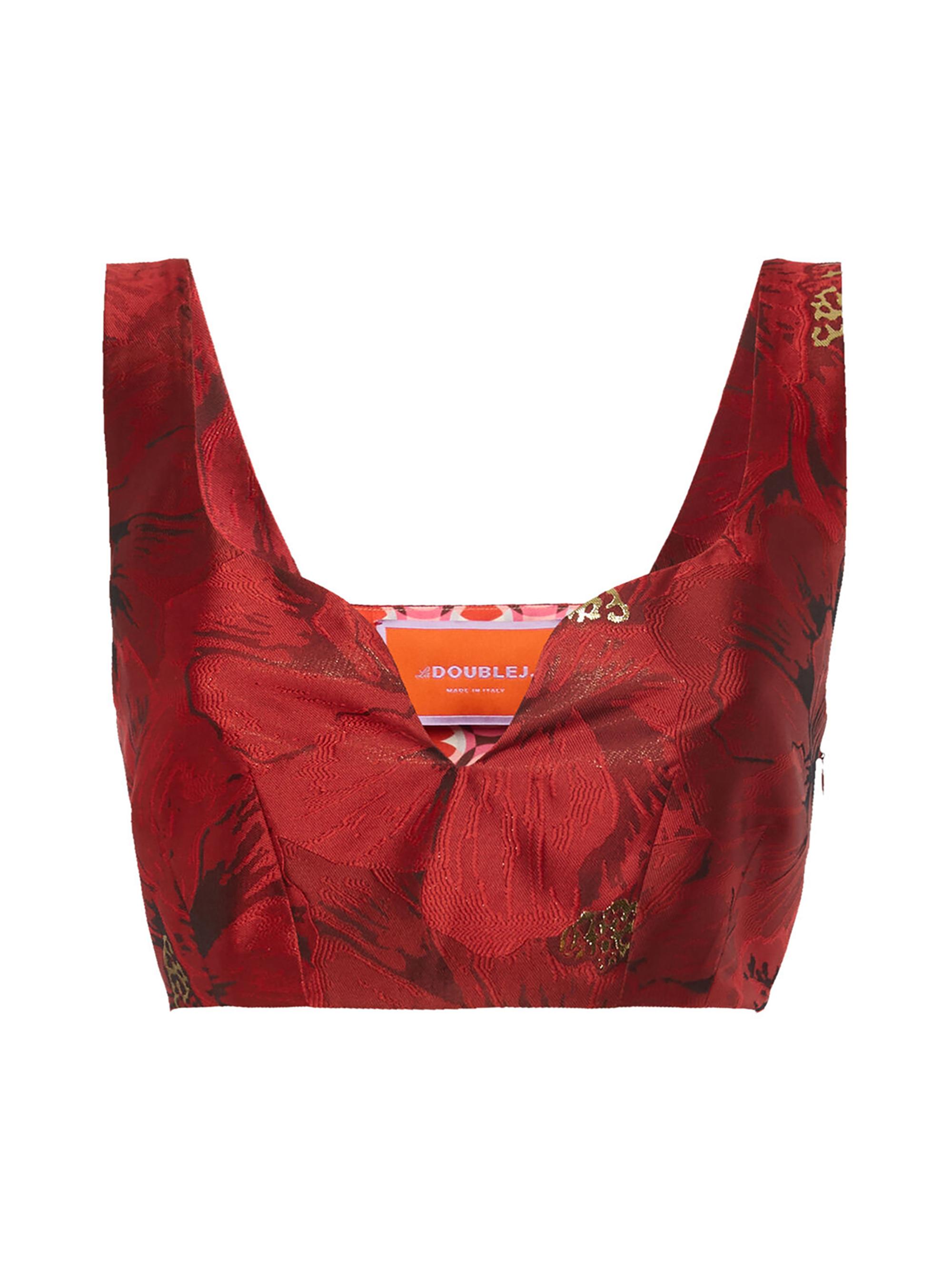 La DoubleJ Women's Baia Crop Top - Ruby Red