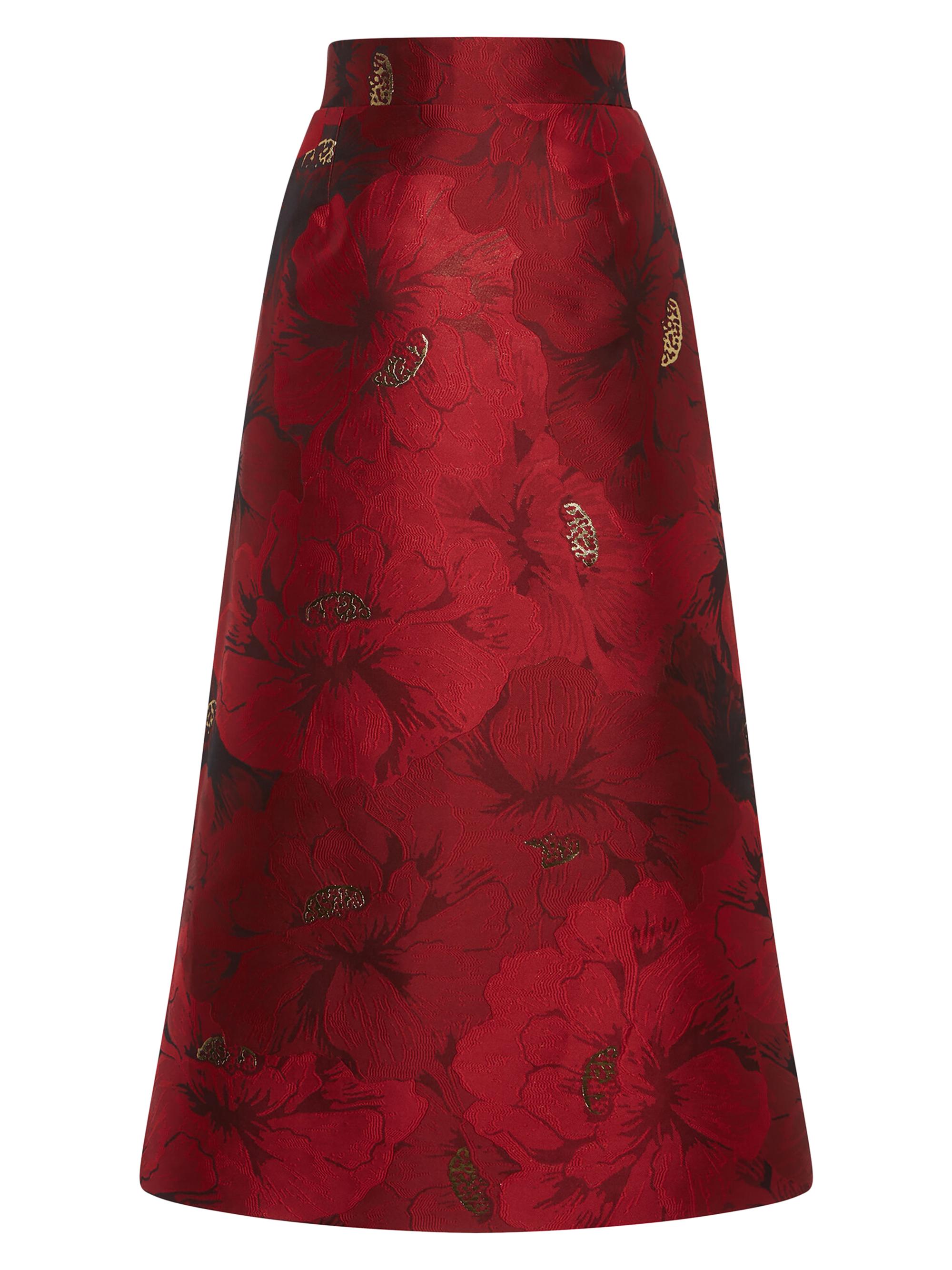 La DoubleJ Women's Baia Skirt - Jacquard Ruby Red