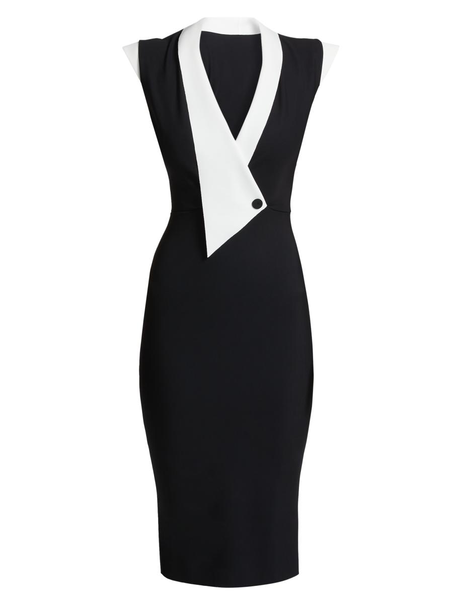 Chiara Boni La Petite Robe Sorai Plunge-Neck Cocktail Dress