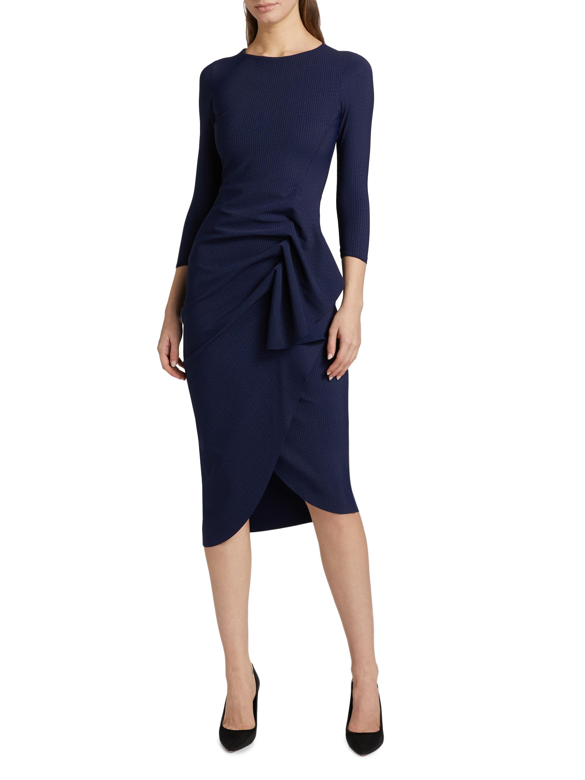 short strapless evening dress Chiffon Short Strapless Dress by Amoris T709 L / Navy main image 1