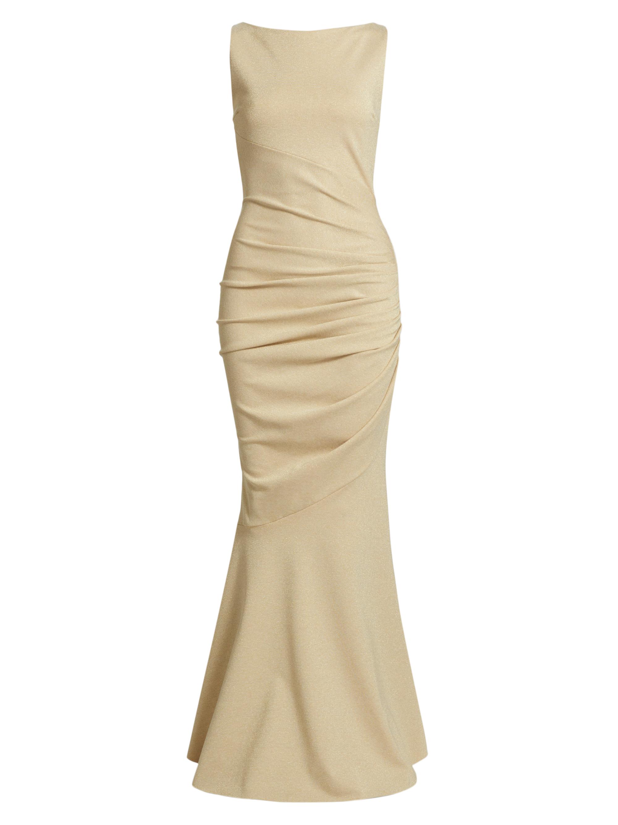 Chiara Boni La Petite Robe Women's Hisato Gathered Mermaid Gown - Gilded Desert