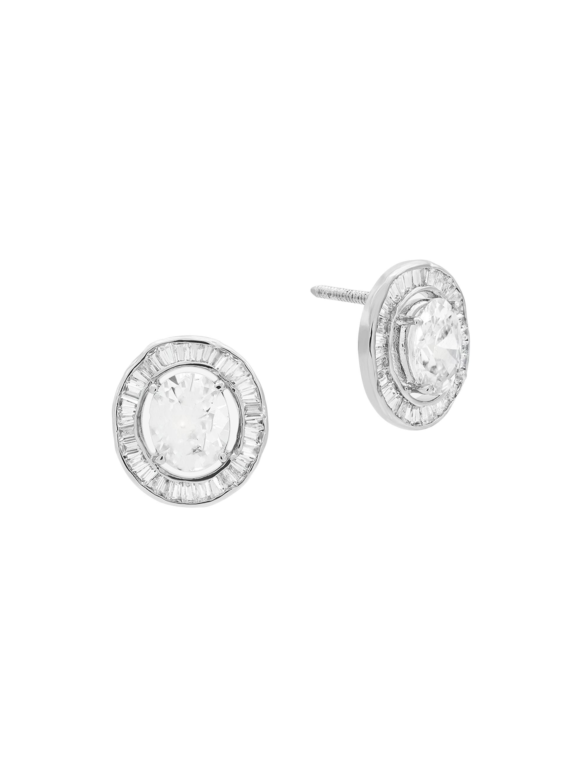 Shashi Women's Silver-Plated & Cubic Zirconia Stud Earrings - Silver
