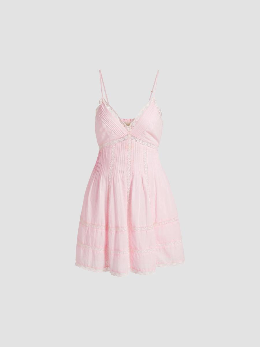 Shop LoveShackFancy Docila Cotton Minidress | Saks Fifth Avenue