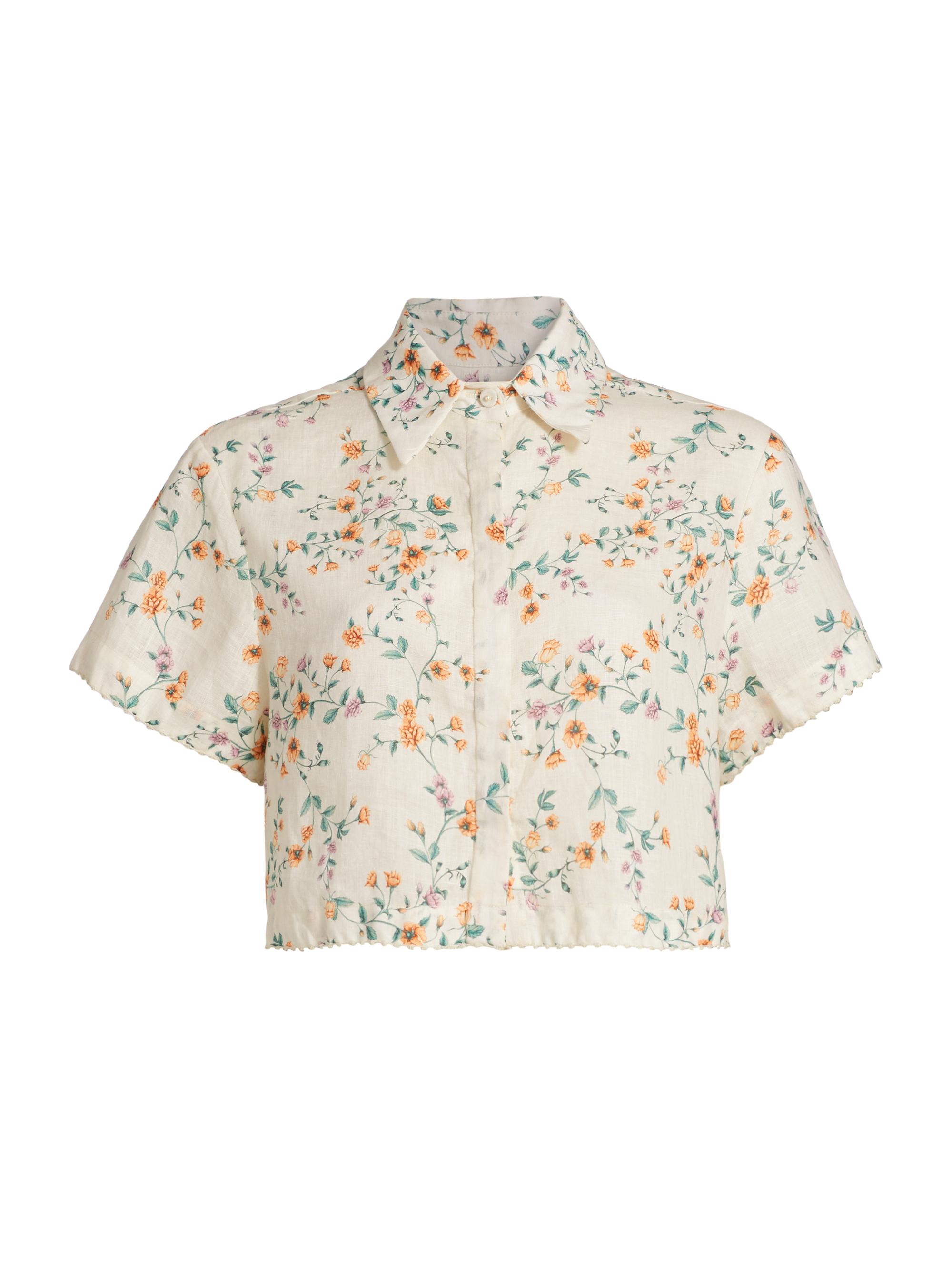 Agua by Agua Bendita Women's Virtuosa Chinesis Linen Shirt