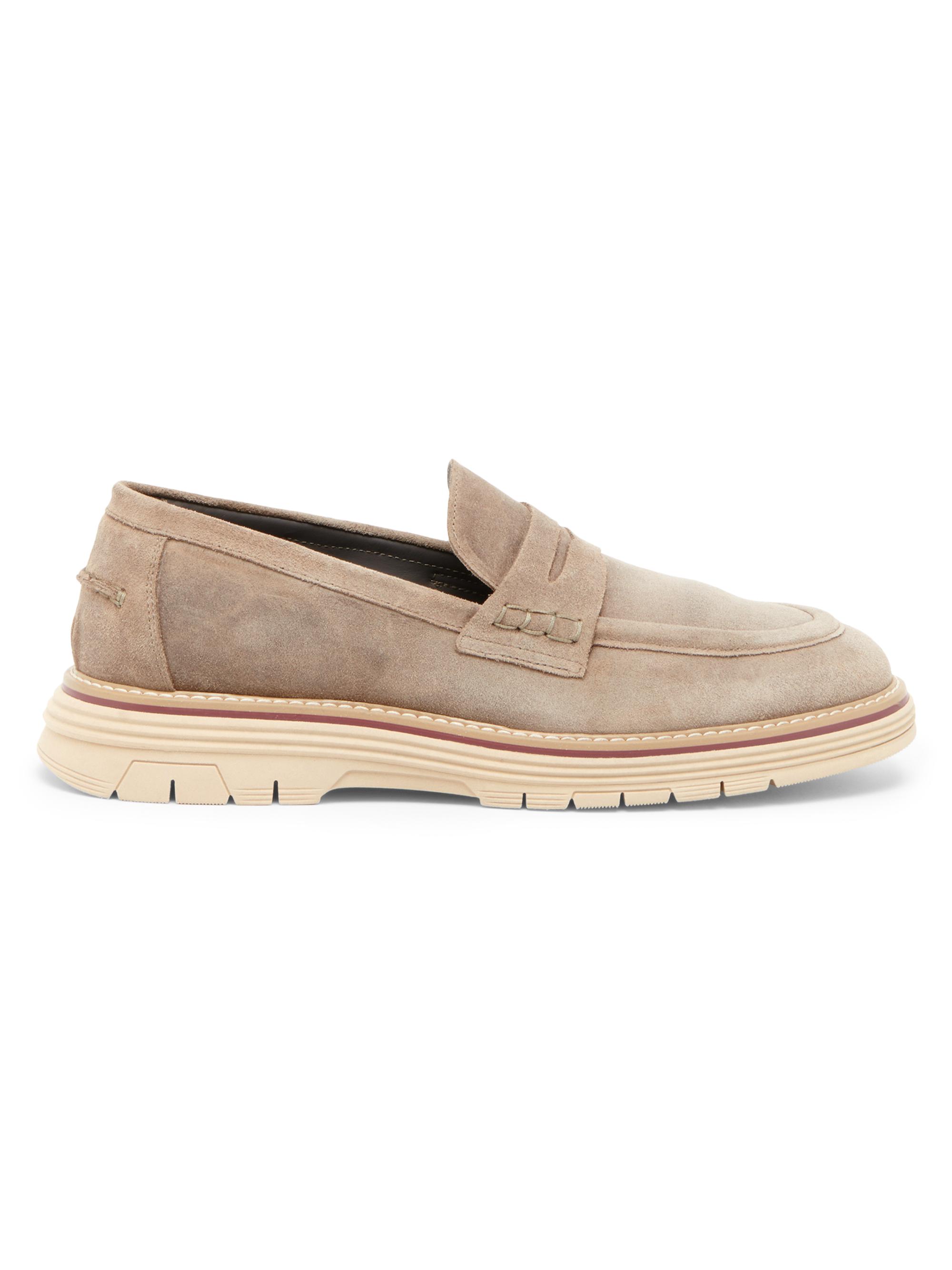 Pollini Men's Suede Loafers - Beige