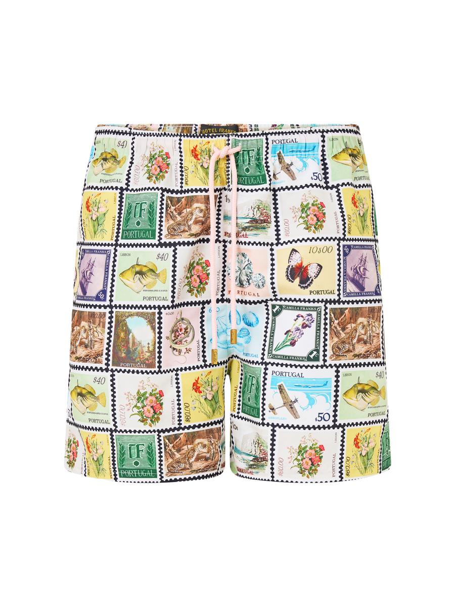 Camilla Men's Postcards From Portugal Postport Mid-length Board Shorts