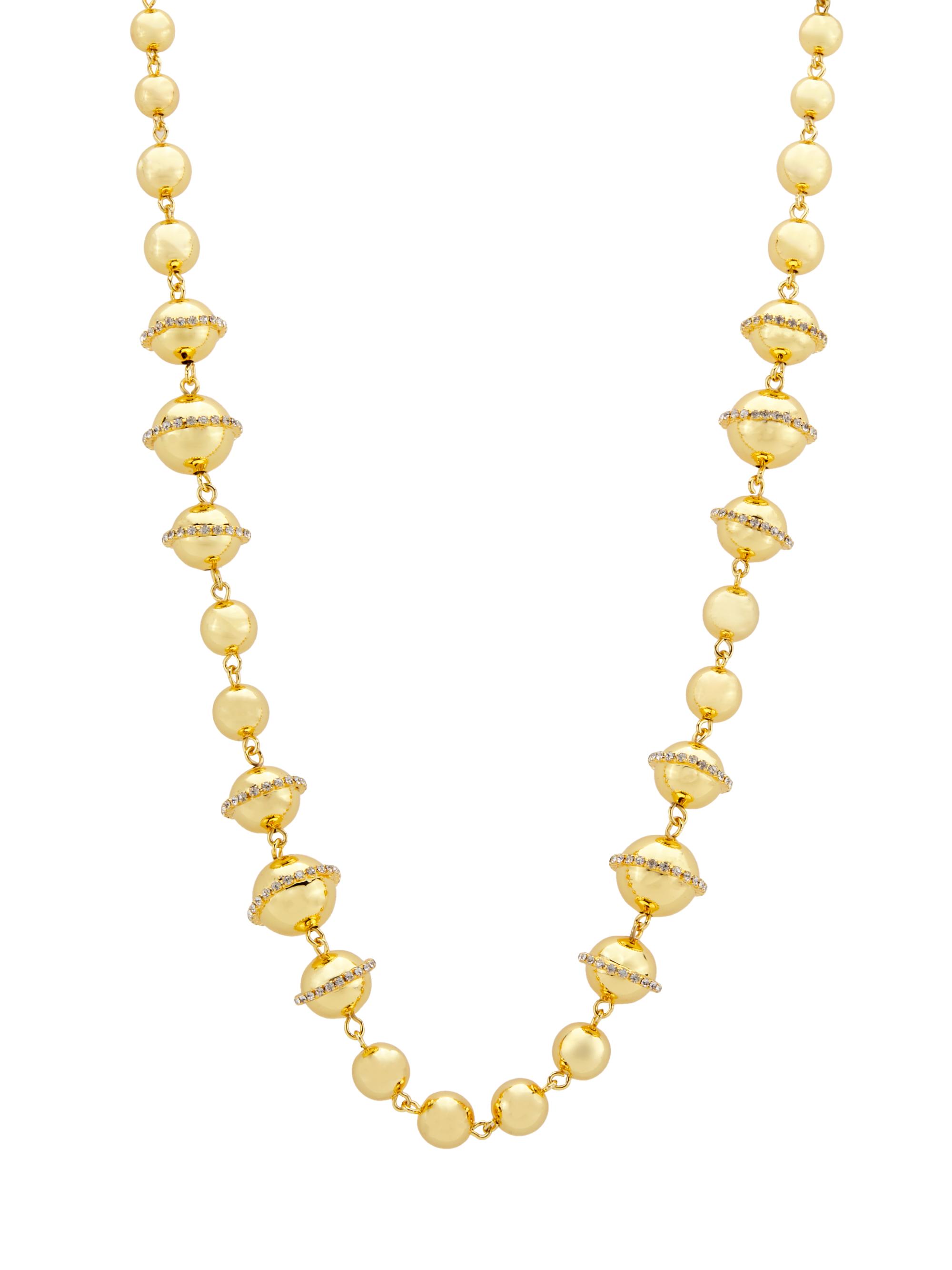 Kenneth Jay Lane Women's Goldtone & Glass Crystal Station Necklace - Gold Crystal