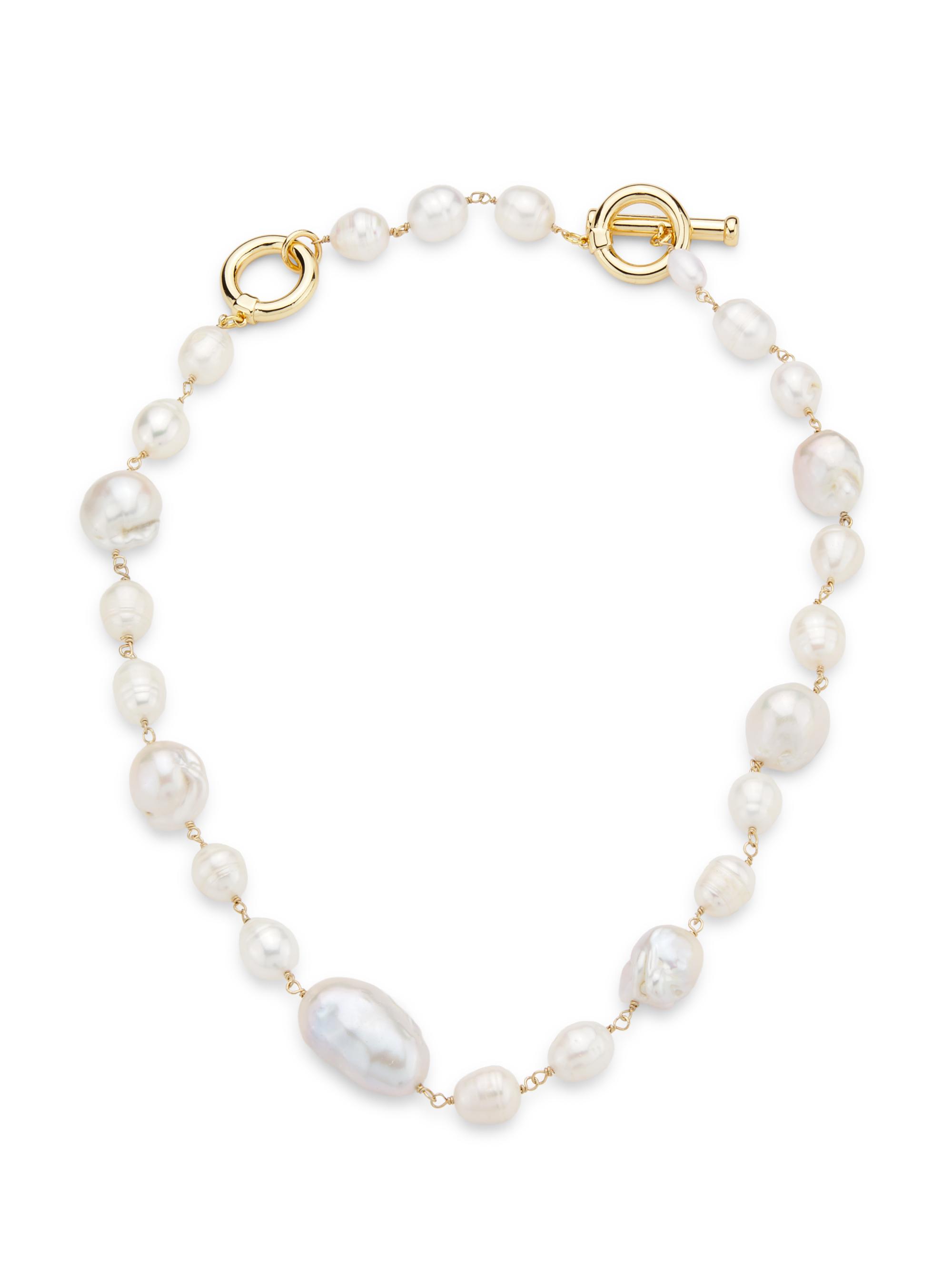 Kenneth Jay Lane Women's 14K-Gold-Plated & Freshwater Pearl Necklace - Pearl