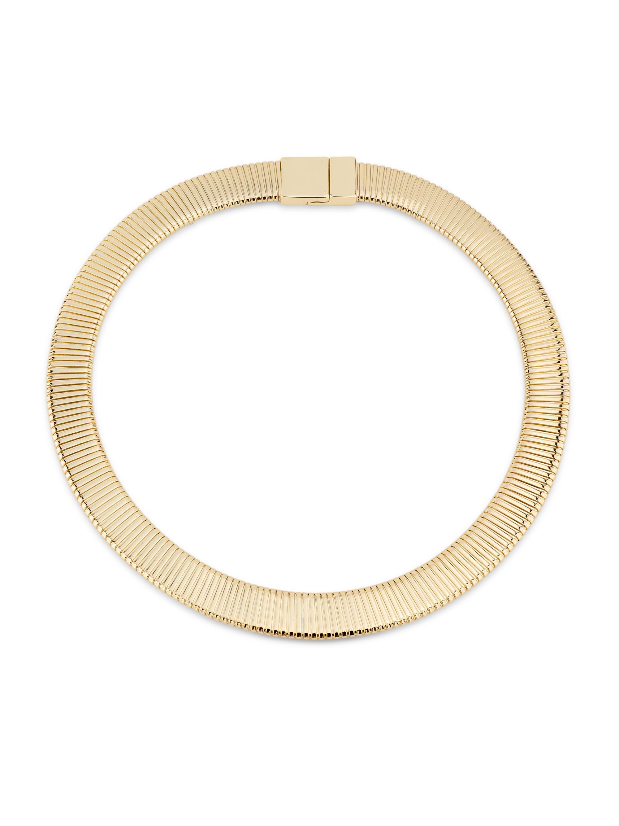 Kenneth Jay Lane Women's 14K-Gold-Plated Snake Chain Collar Necklace - Gold