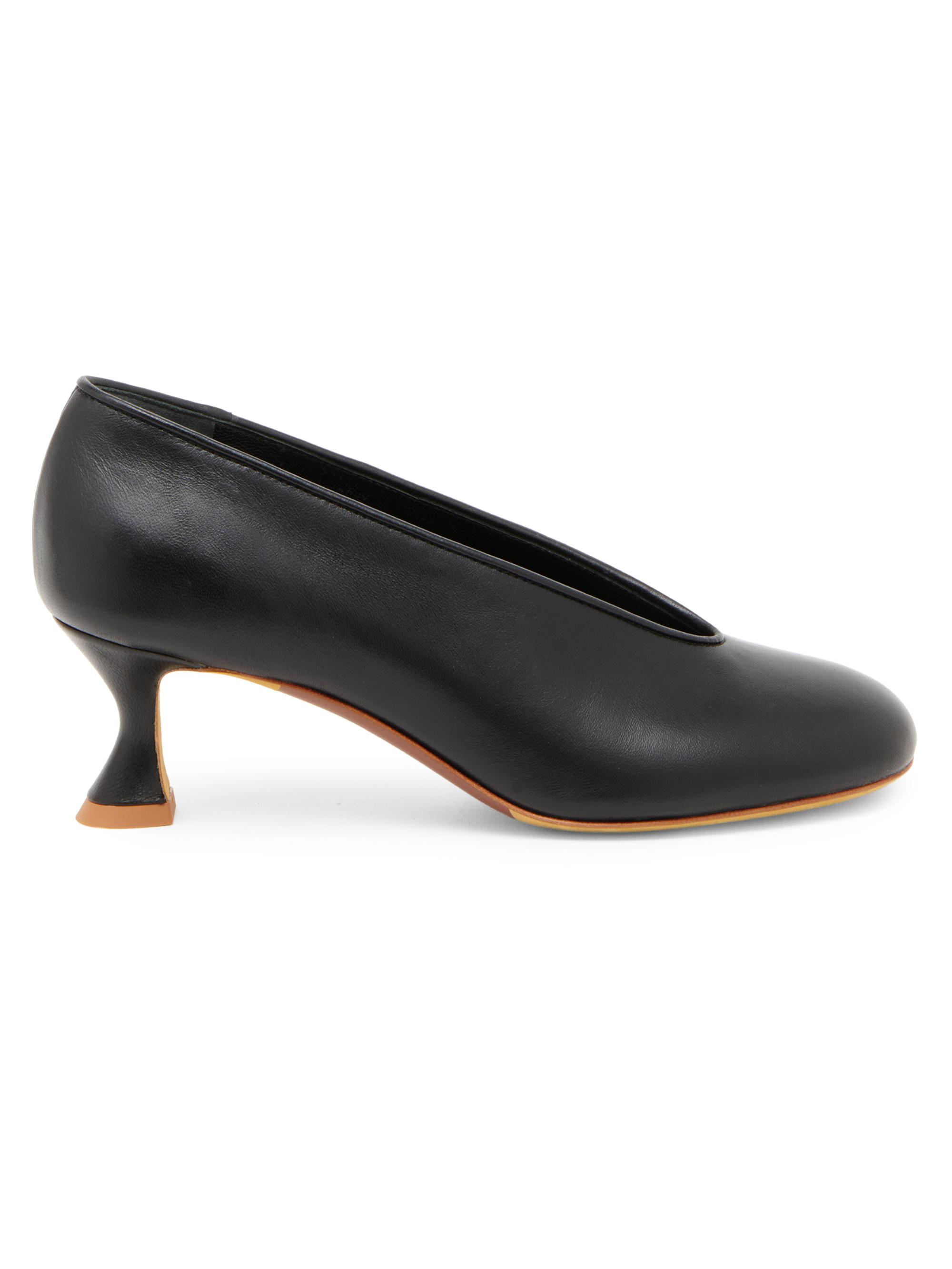 Moschino 55MM Duck-Heel Leather Pumps | Saks Fifth Avenue