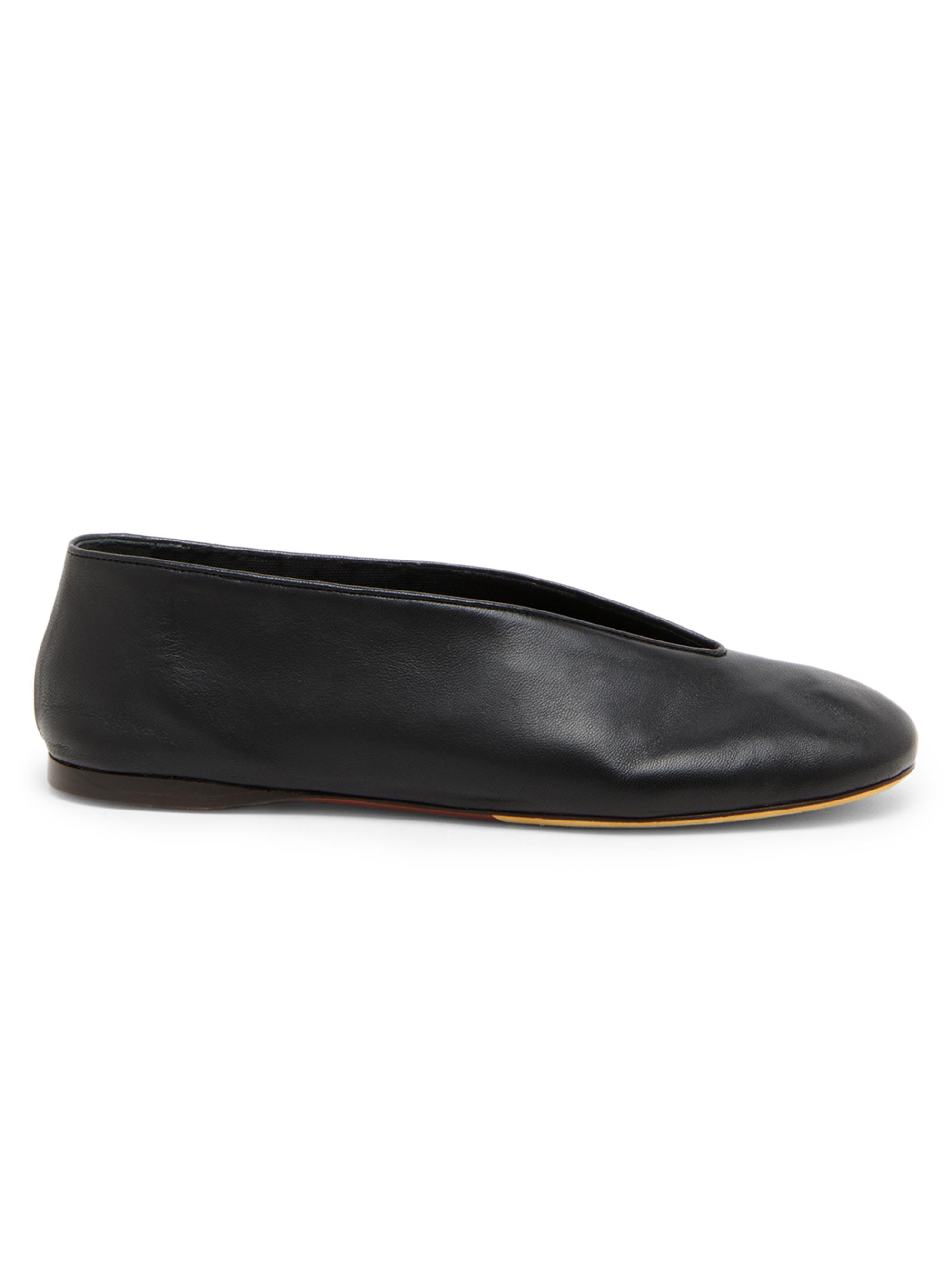 もこ Moschino Duck Leather Flats | Saks Fifth Avenue