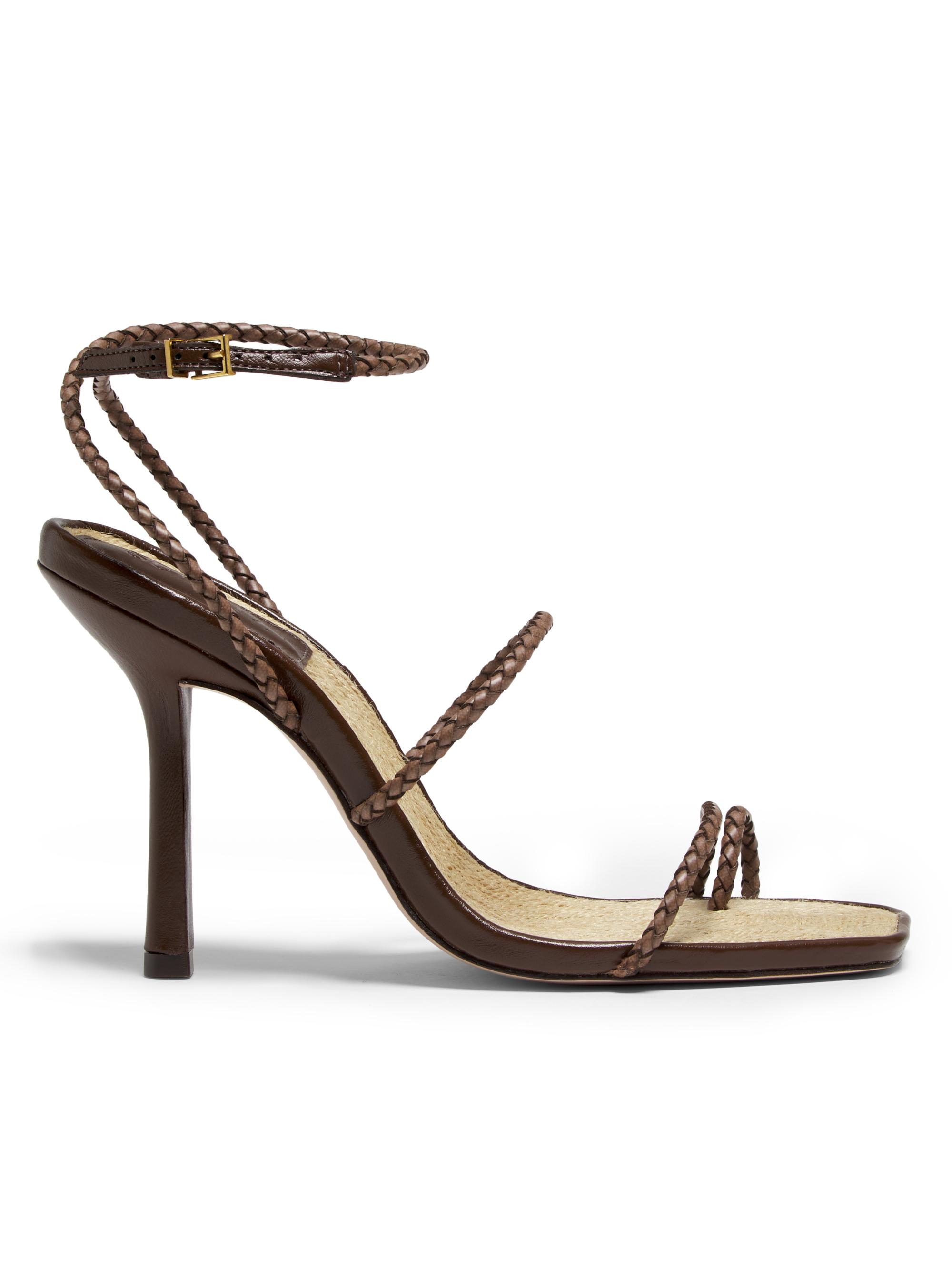 Schutz Women's Kaya 100MM Stiletto-Heel Sandals - Desert Brown