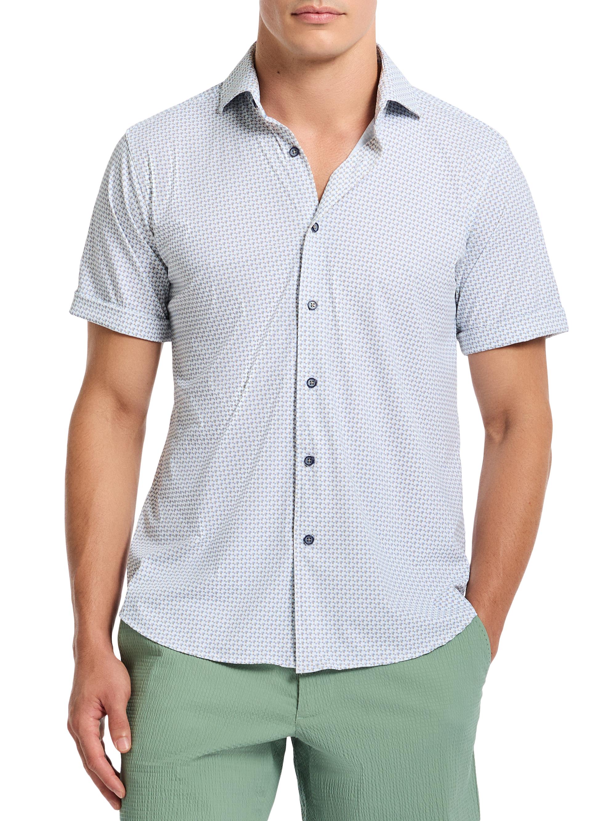 Robert Graham Men's Copacabana Knit Button-Front Shirt