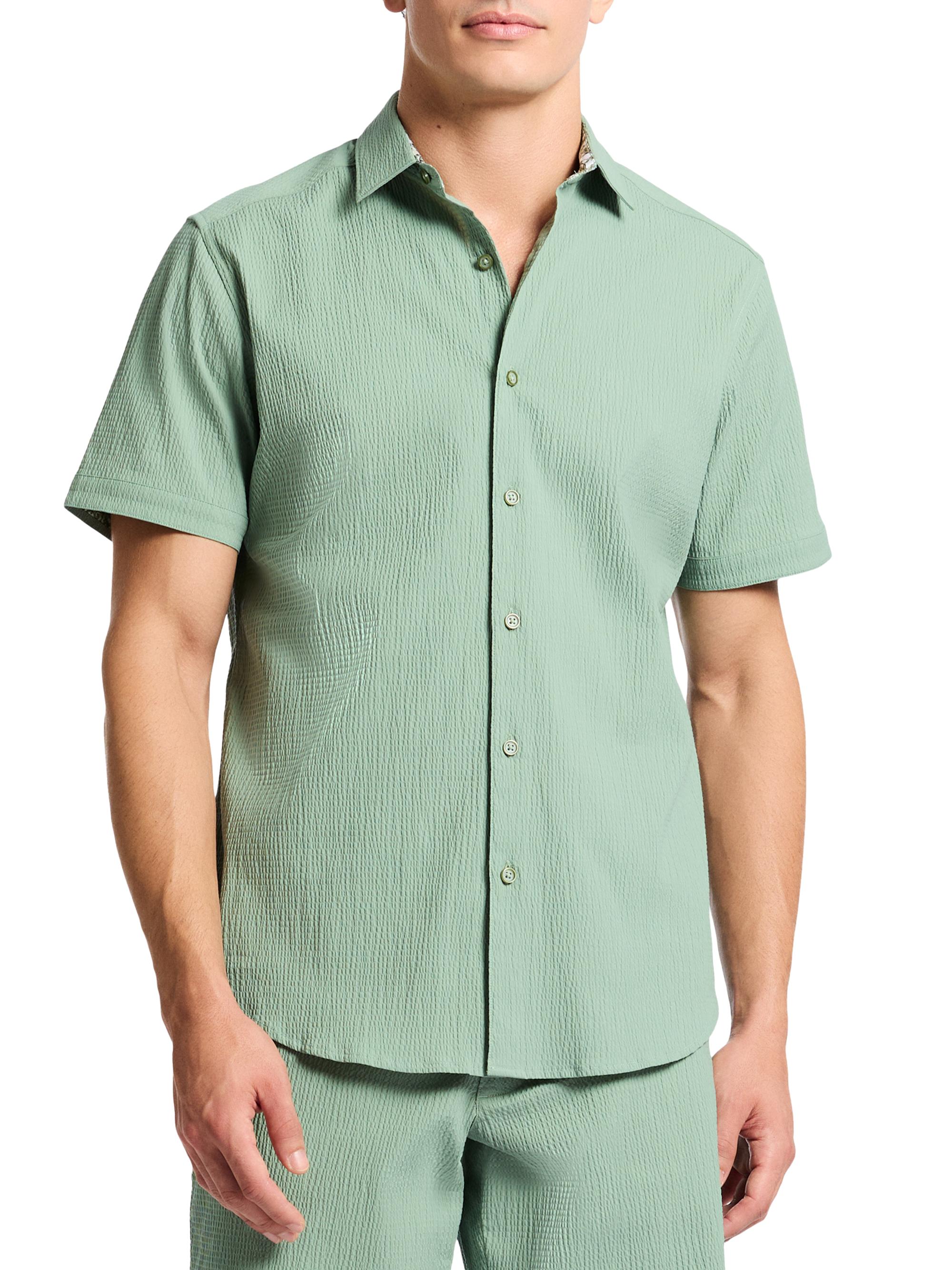 Robert Graham Men's Thresher Woven Button-Front Shirt - Olive