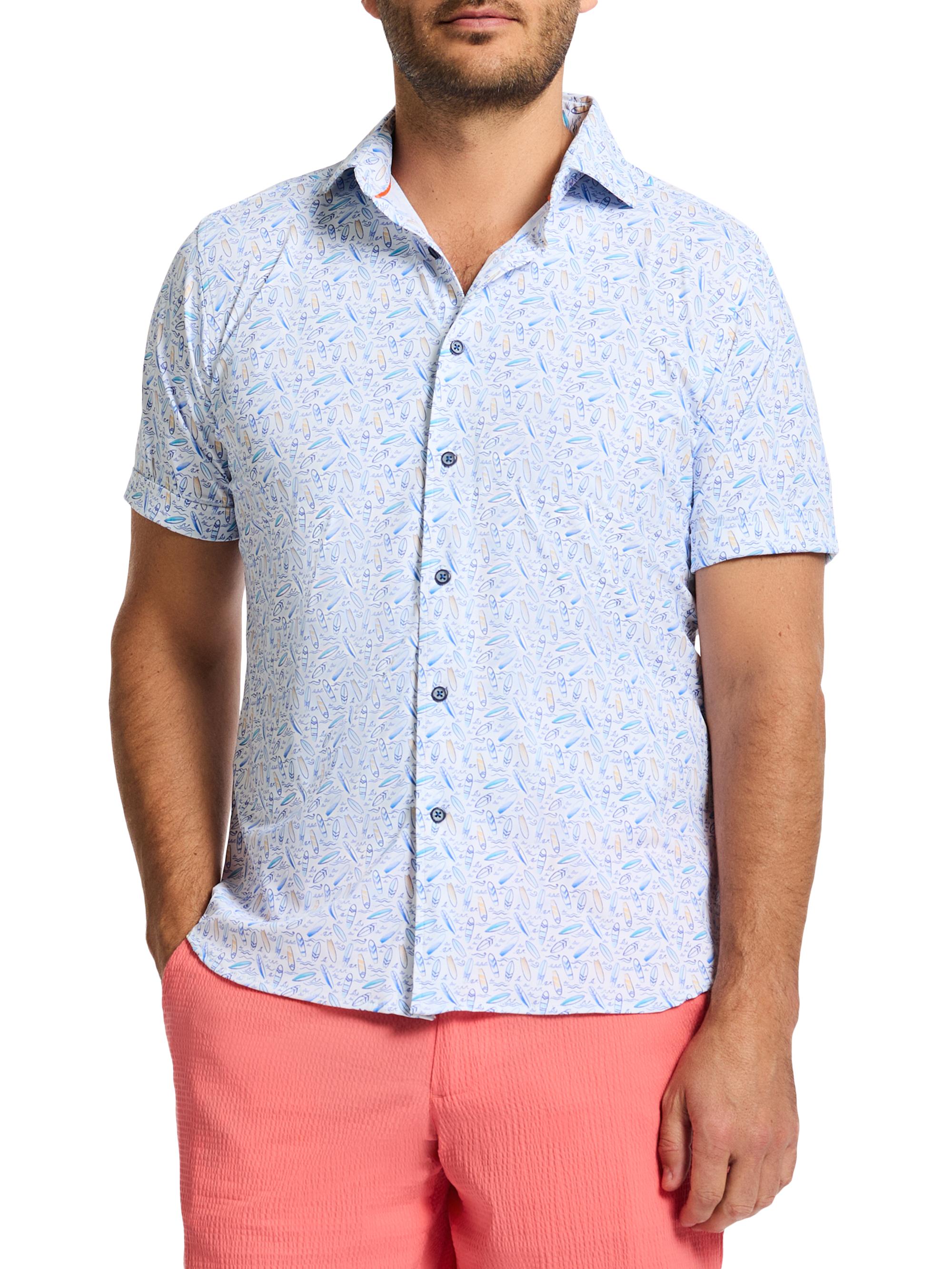 Robert Graham Men's Riptide Stretch Button-Front Shirt