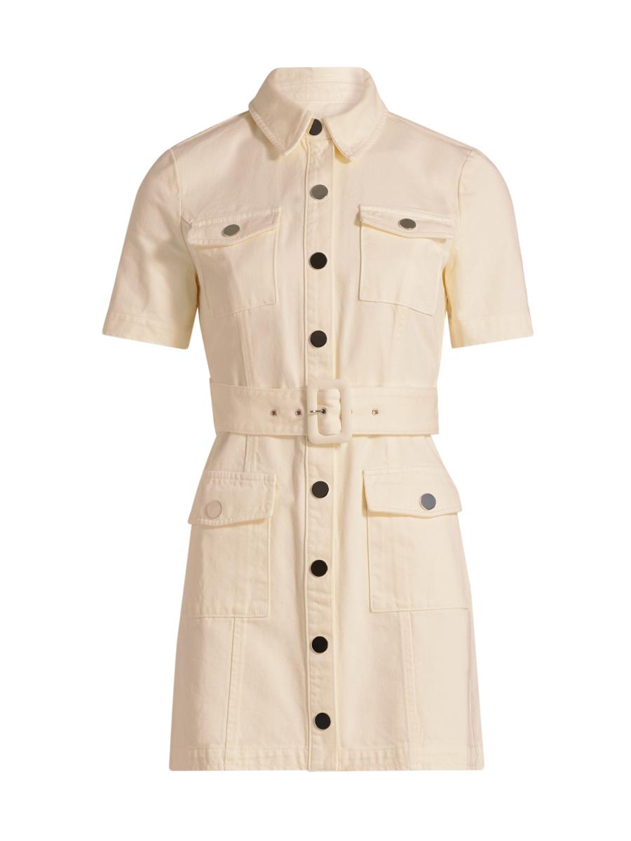 Toccin Women's Lydia Denim Minidress In White