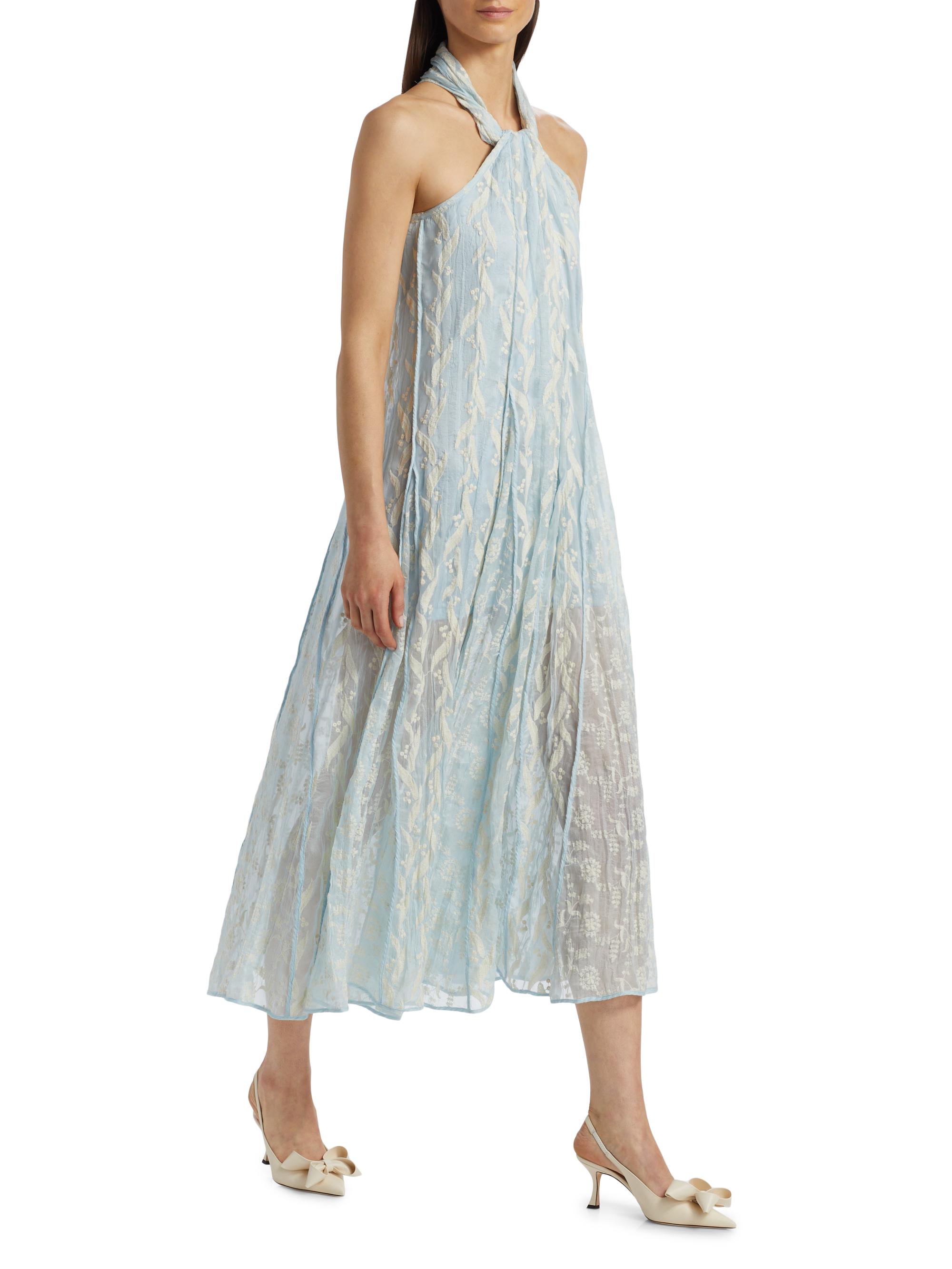 green emerald velvet dress Floral Long Sleeve Midi Dress main image 1