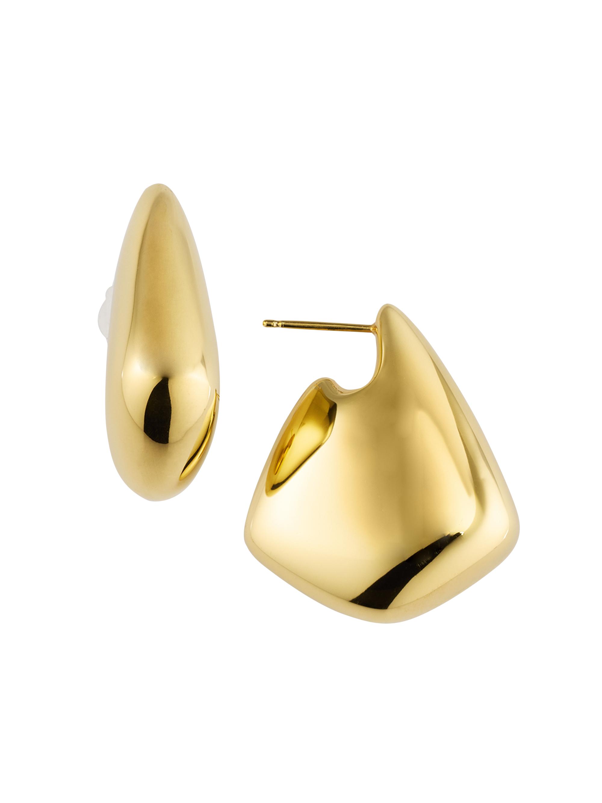 Bottega Veneta Women's  Fin 18K-Gold-Plated Earrings - Gold