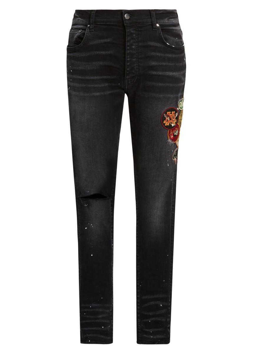 AMIRI☆Vintage Patch Skinny ストレッチ デニム ジーンズ Amiri Vintage Patch Skinny Jeans | Saks Fifth Avenue