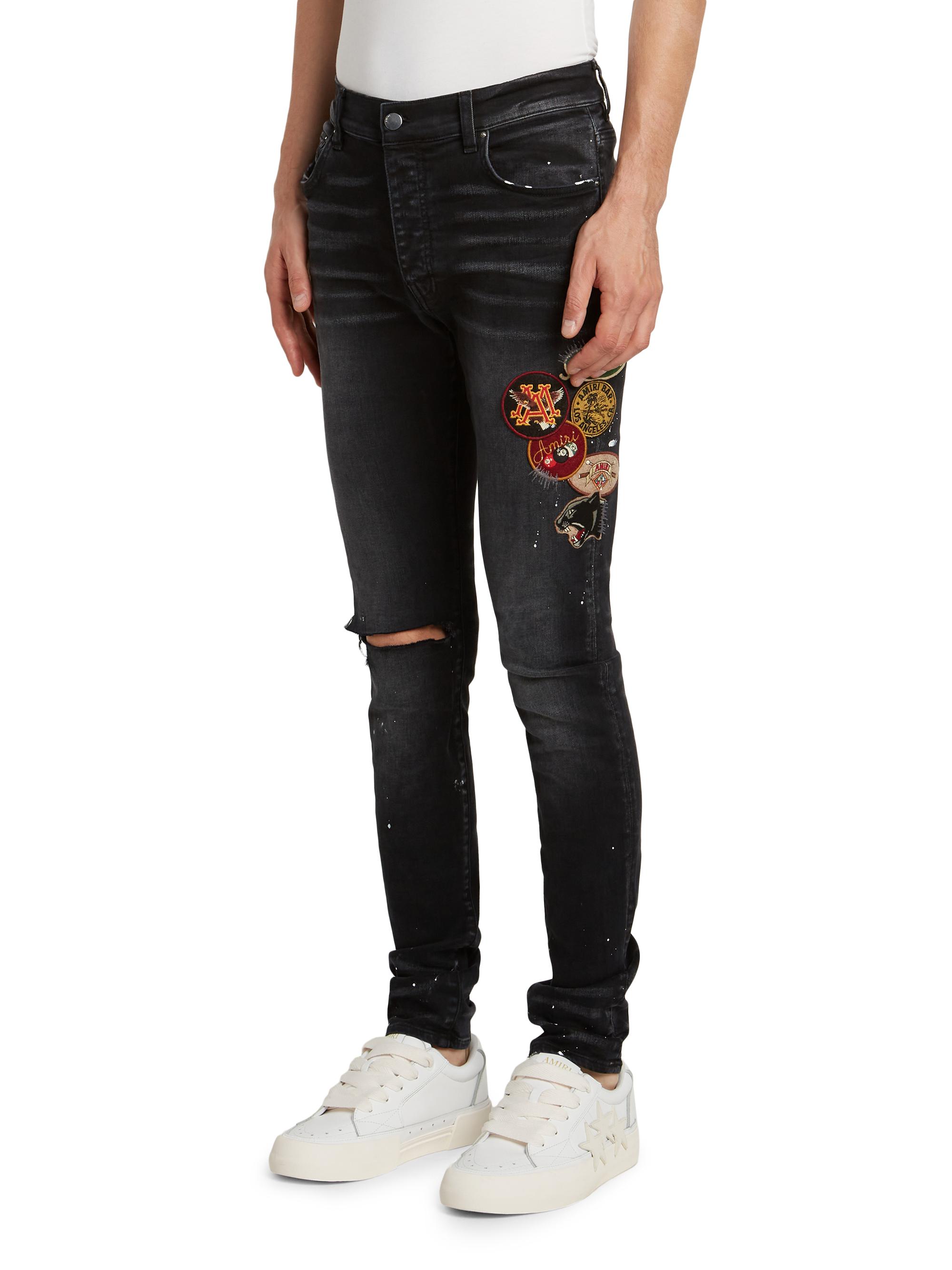 美品 Amiri Hand Painted Skinny Jeans ストレッチ 美品 Amiri Hand Painted Skinny Jeans ストレッチ