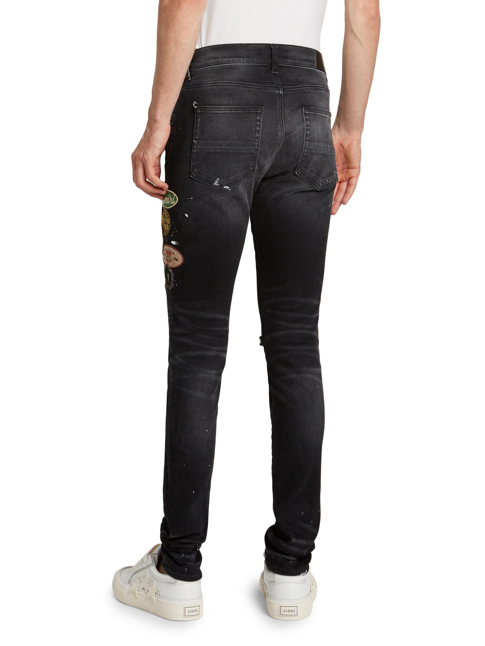 Amiri Vintage Patch Skinny Jeans | Saks Fifth Avenue