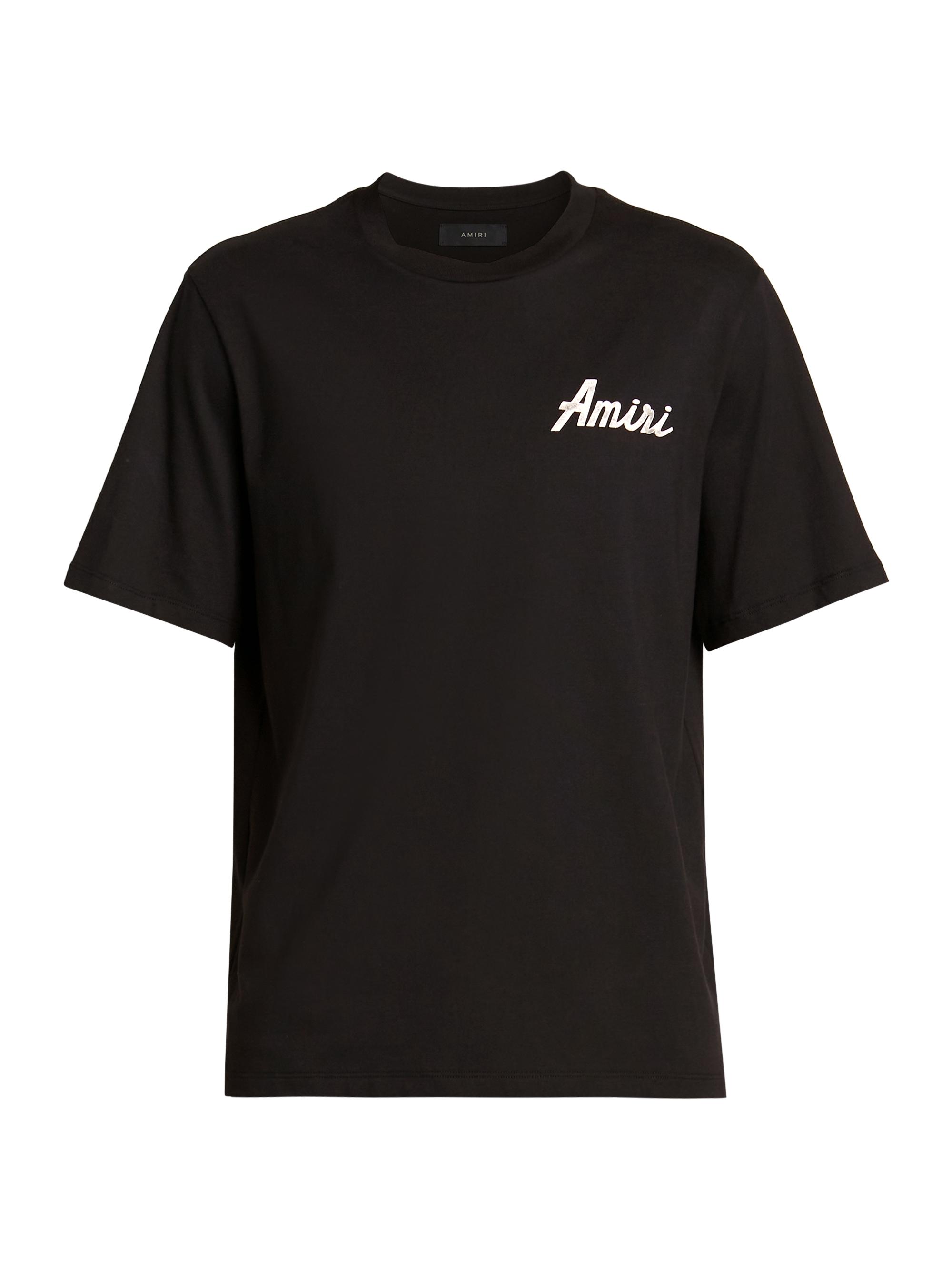 Amiri Men's City Cotton Crewneck T-Shirt - Black